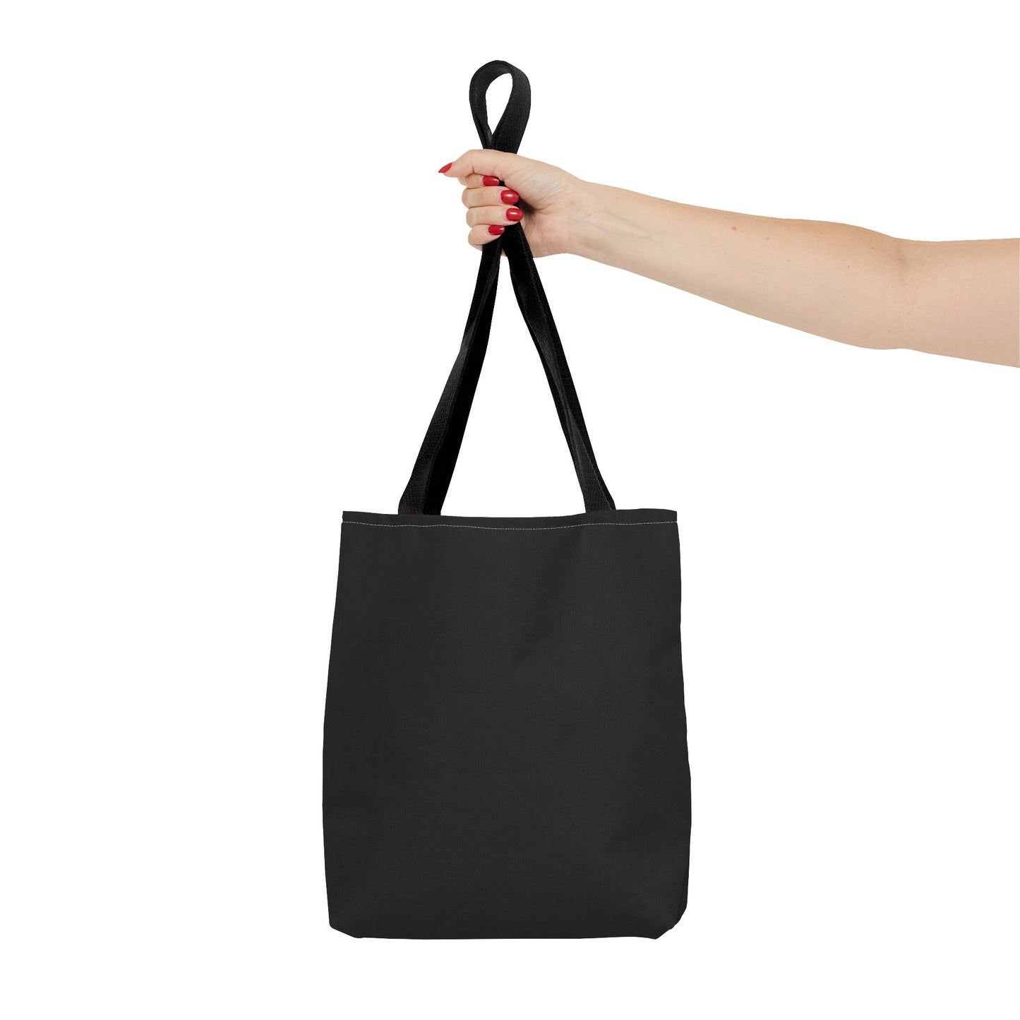 Stylish Black All-Over Print Tote Bag, Eco-Friendly Shopping Bag, Beach Tote, Gift for Her, Everyday Carryall