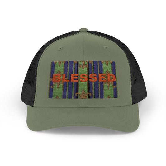 Blessed Snapback Trucker Cap, Casual Hat, Faith Gift, Outdoor Cap, Stylish Accessory, Everyday Wear