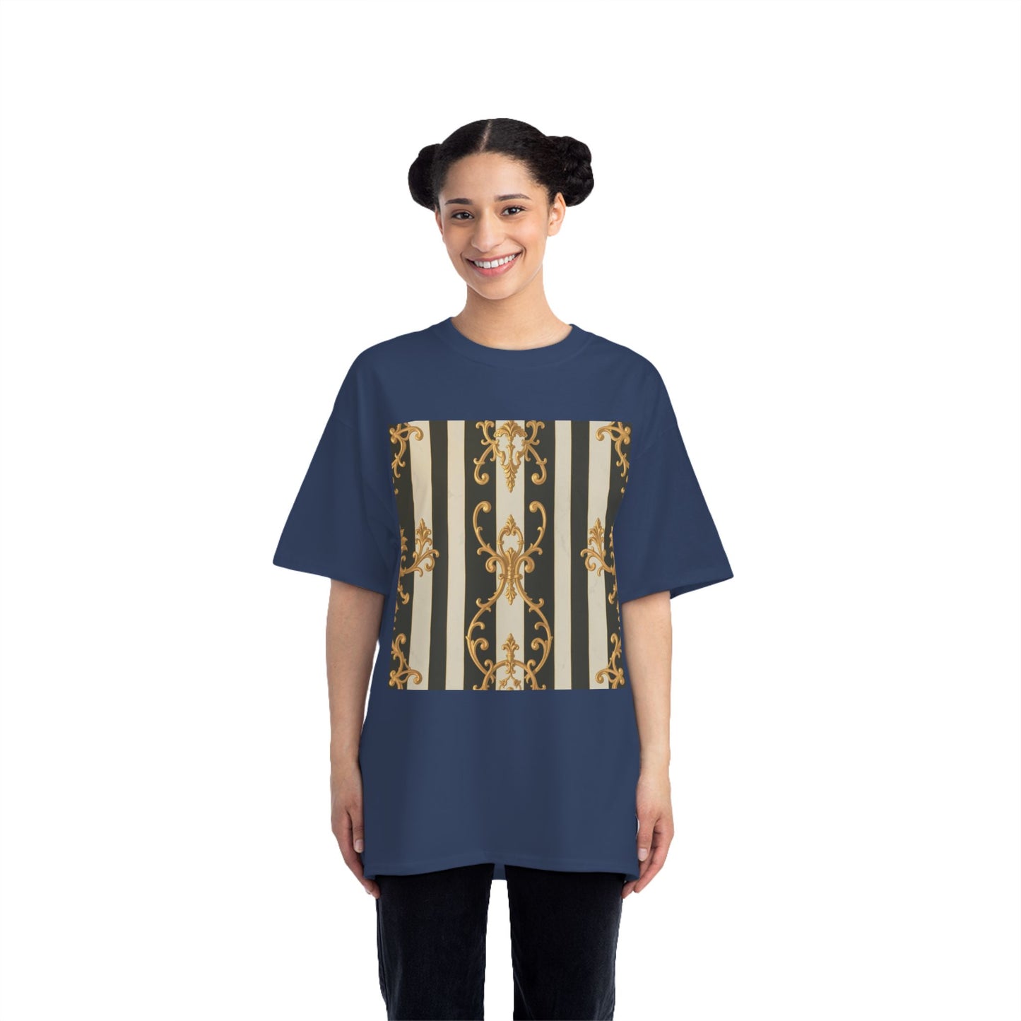 Elegant Baroque-Inspired Short-Sleeve T-Shirt, Vintage Style Tee, Fashion Statement Top, Unique Gift for Art Lovers