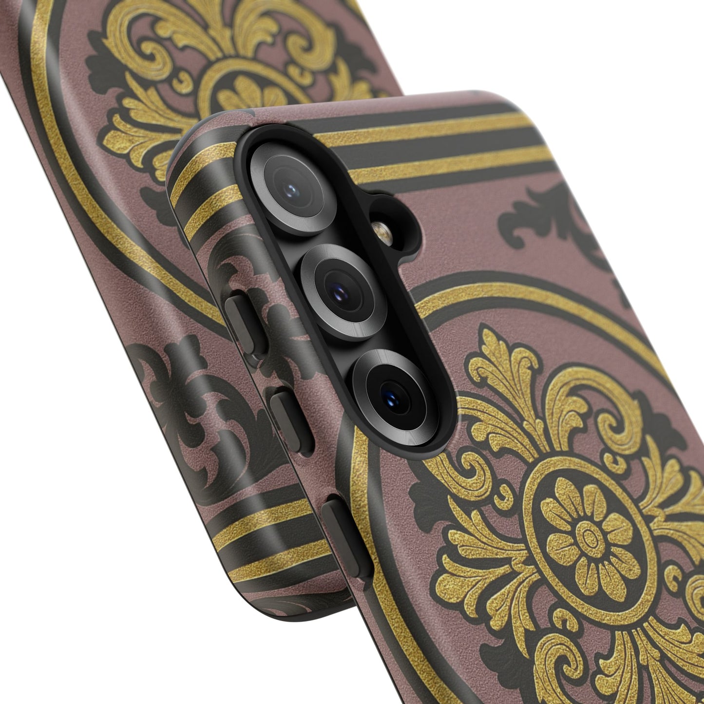 Gilded Mauve With Gold-Black Baroque Tough Cases