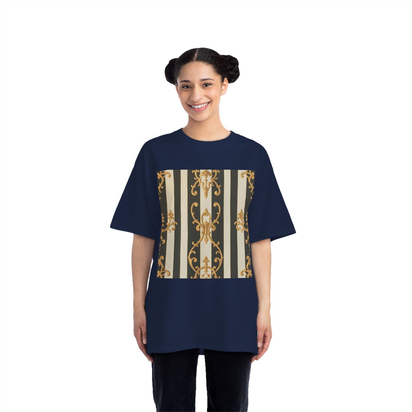 Elegant Baroque-Inspired Short-Sleeve T-Shirt, Vintage Style Tee, Fashion Statement Top, Unique Gift for Art Lovers