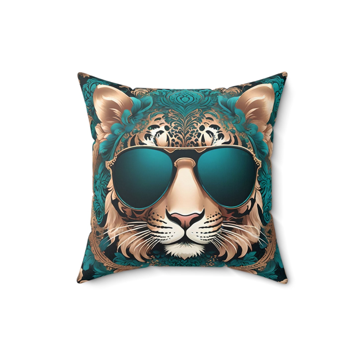 Trendy Tiger Print Decorative Pillow - Stylish Home Accent