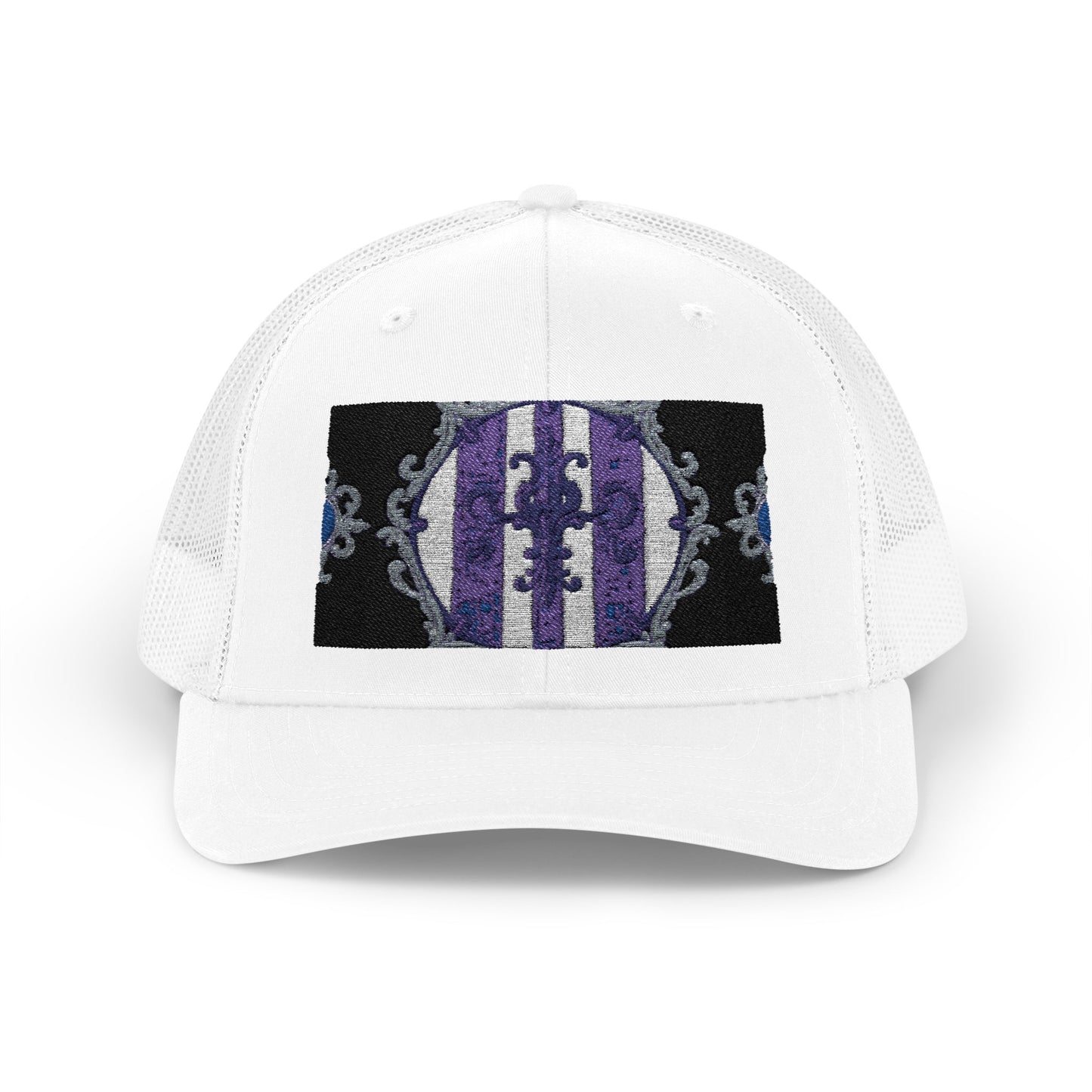 Stylish Baroque Design Snapback Trucker Cap with Artistic Design, Unisex Cap, Trendy Hat for Outdoor Activities, Casual Wear, Gift Idea