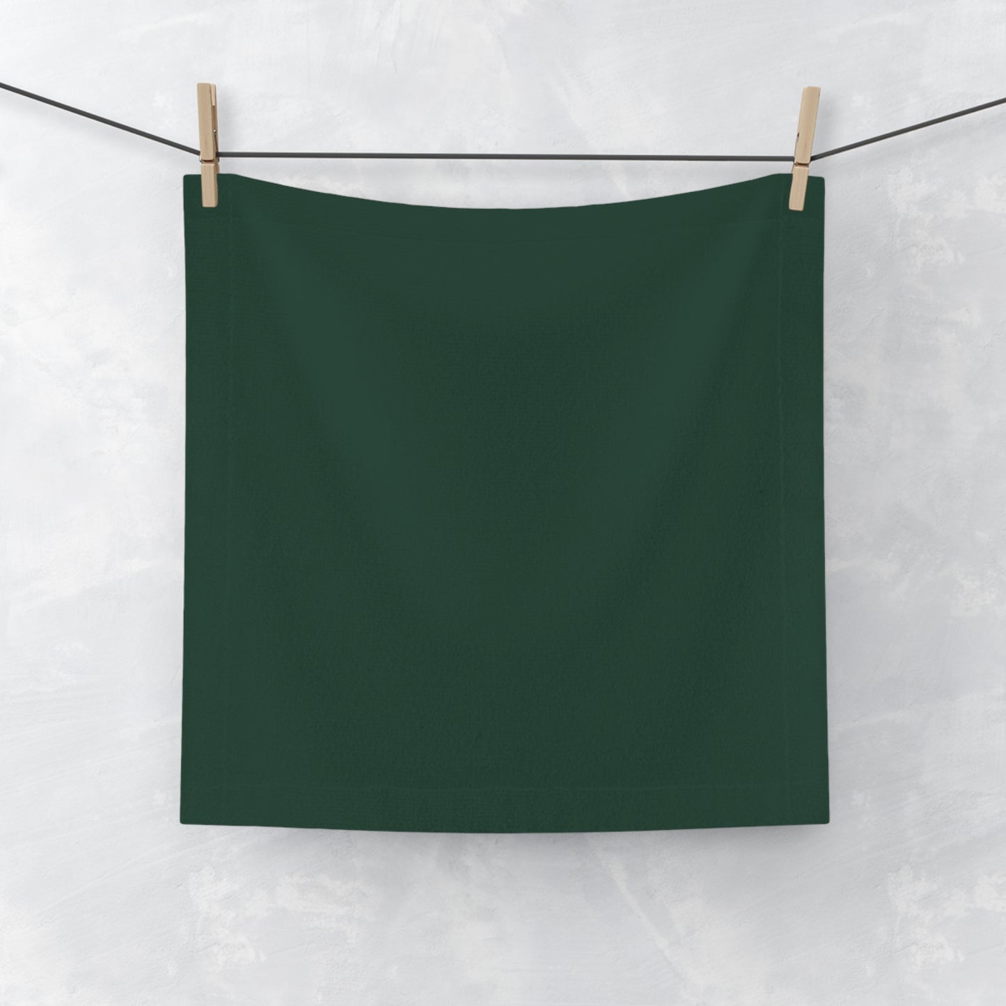 Midnight Green Eco-Friendly Face Towels, Soft Washcloths for Spa, Shower, Travel, Perfect Gift for Home, Towels for Skin Care