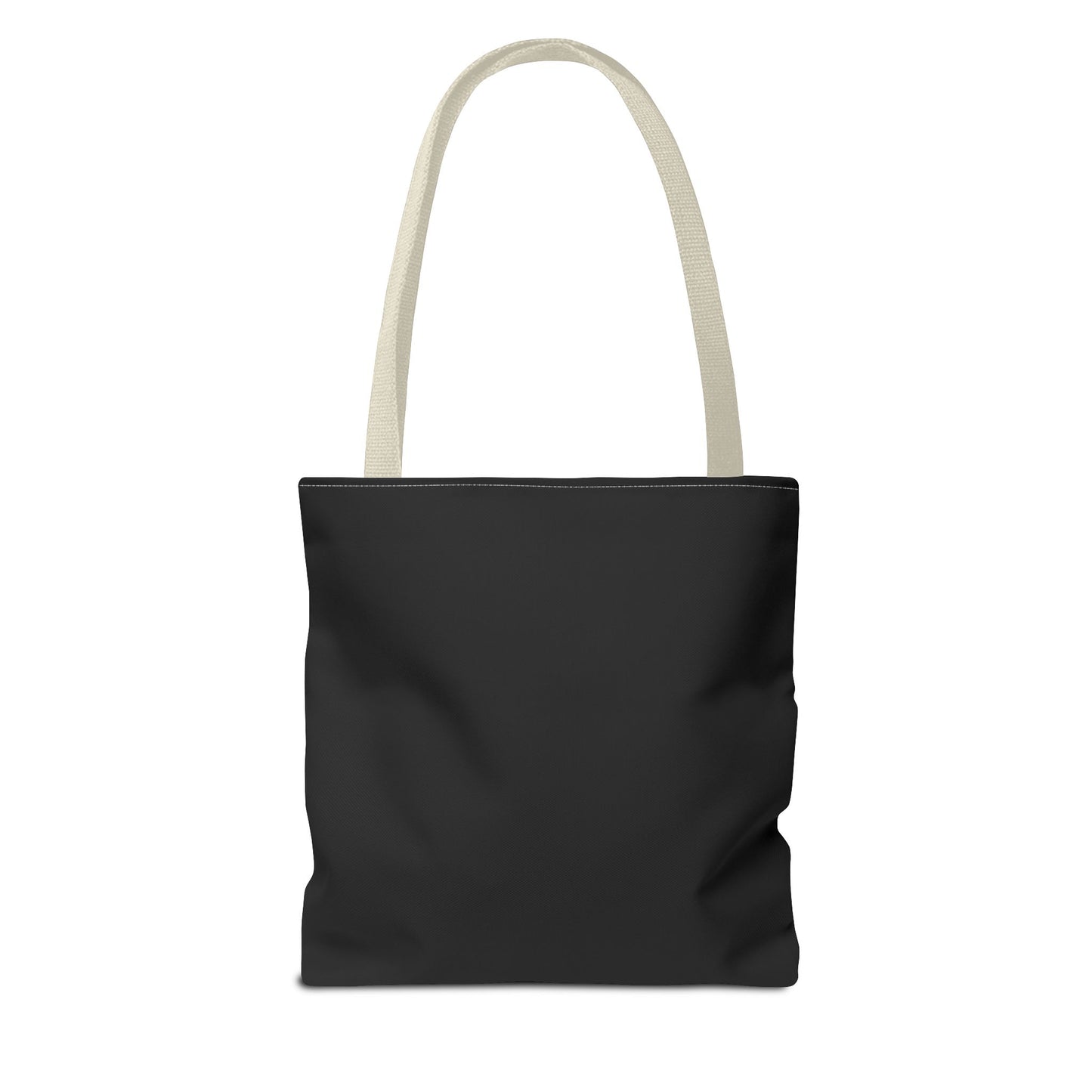Stylish Black All-Over Print Tote Bag, Eco-Friendly Shopping Bag, Beach Tote, Gift for Her, Everyday Carryall