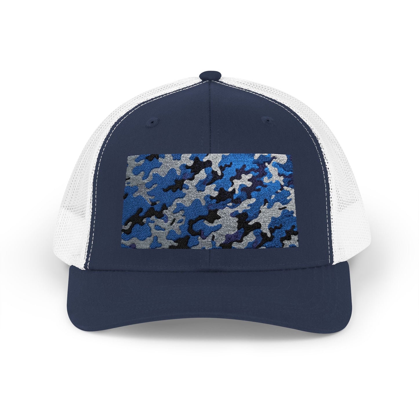 Camouflage Sequin Snapback Cap | Trendy Hats for Outdoor Lovers, Fashion Accessory, Gift for Him/Her, Summer Style - Blue Camo