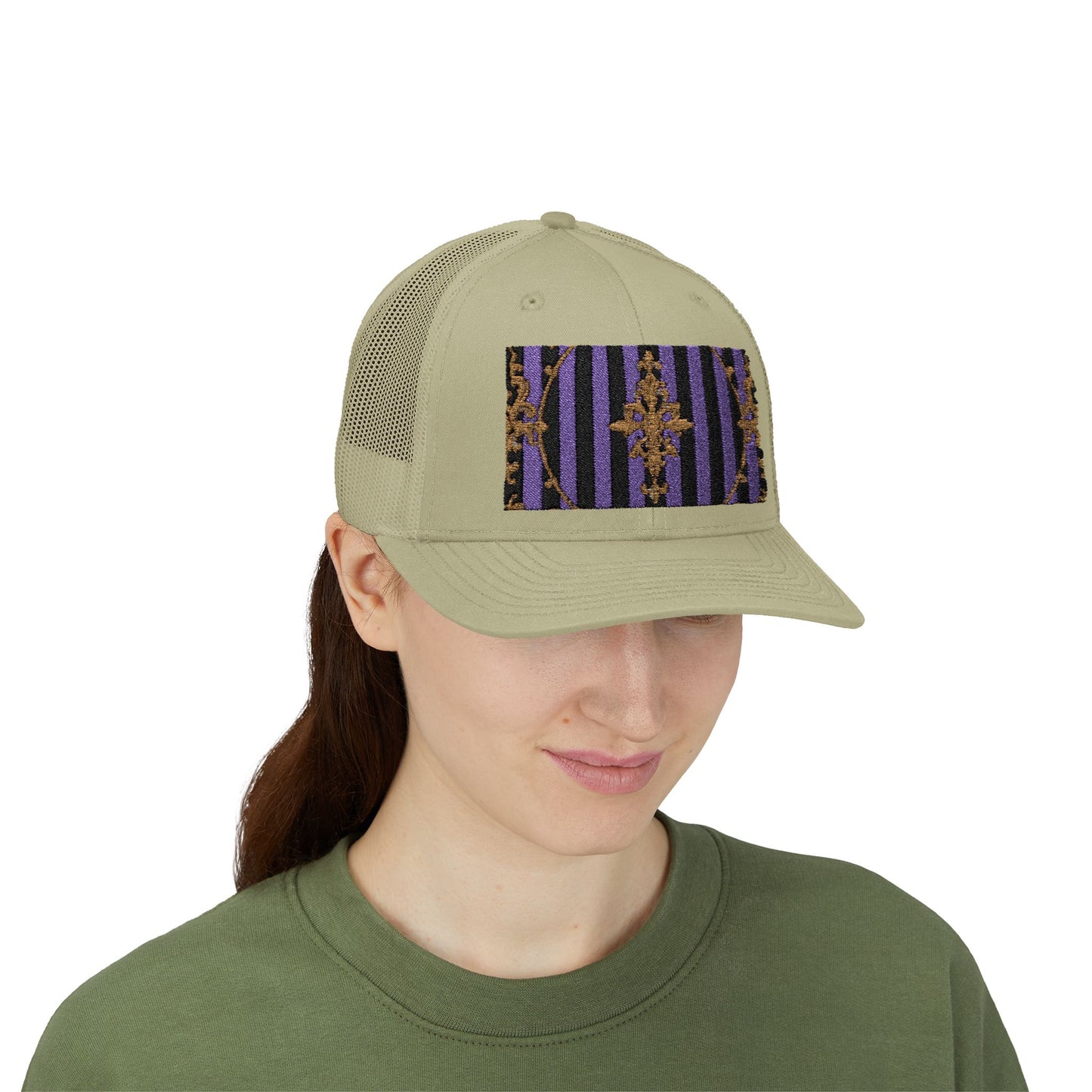 Stylish Baroque Vintage-Inspired Snapback Trucker Cap, Hipster Cap, Festival Headwear, Unique Gift for Fashion Lovers