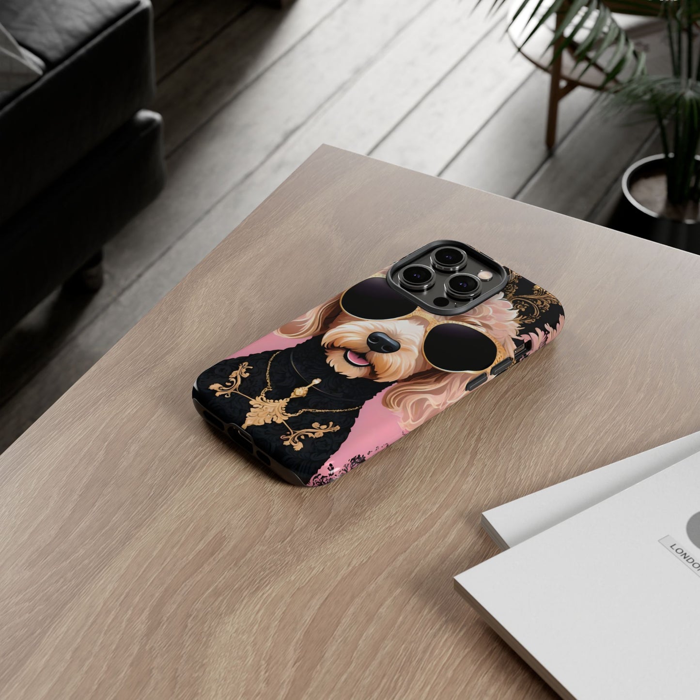 Phone Case - Golden Doodle In Sunglasses Tough Case