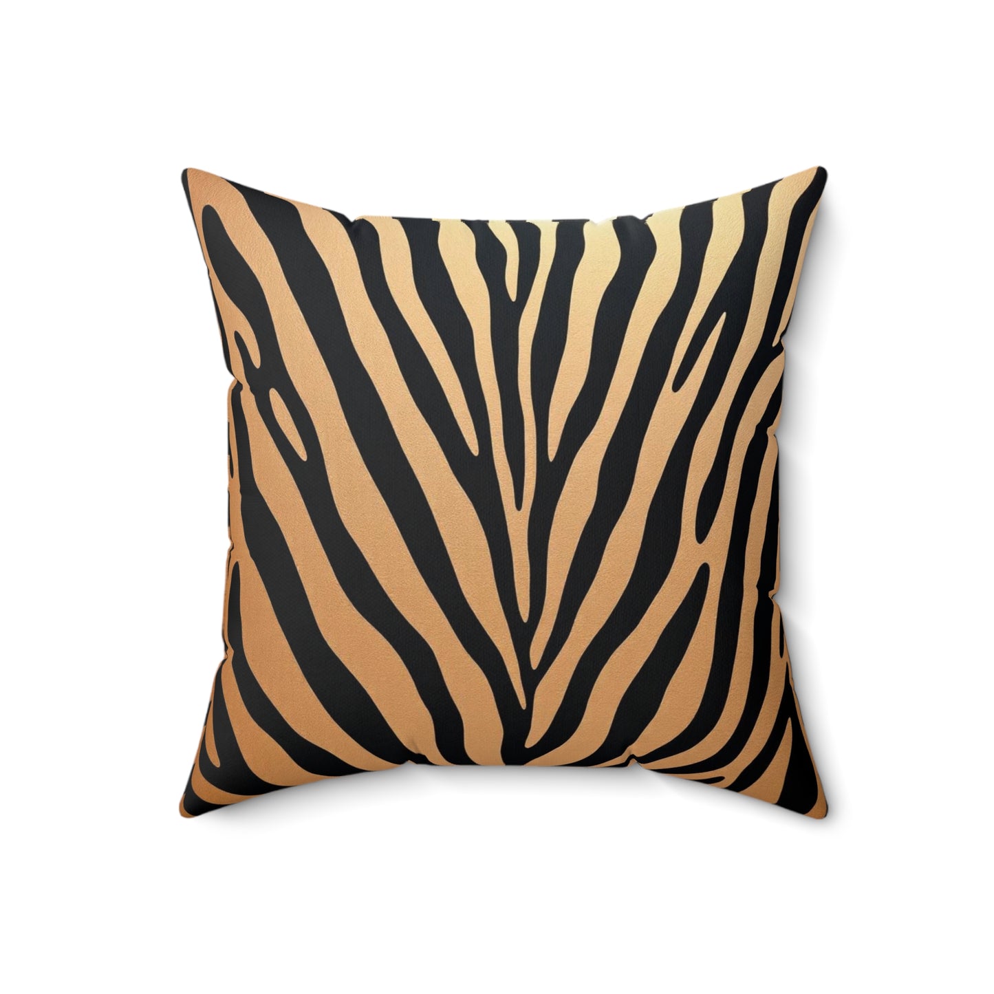 Stylish Faux Suede Zebra Stripe Pillow - Modern Home Decor Accent