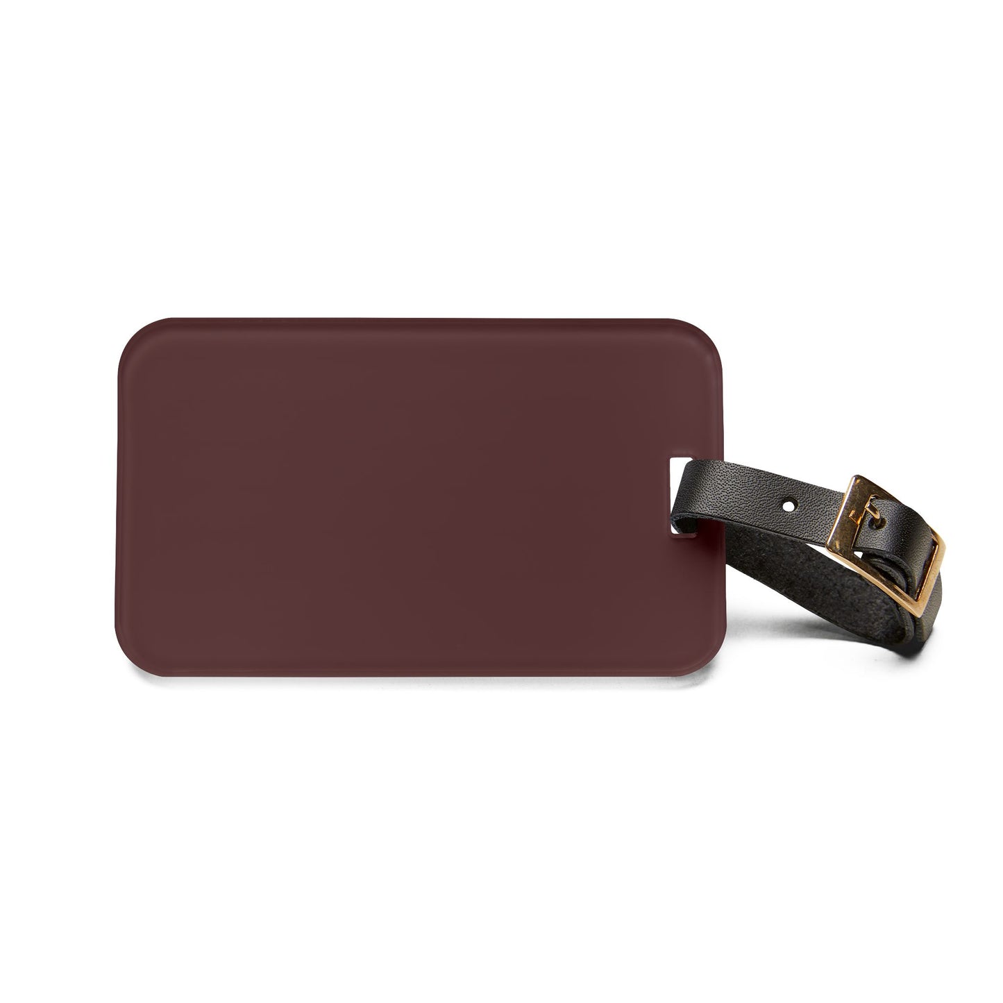 Stylish Brown Merlot Luggage Tag, Travel ID Tag, Personalized Baggage Tag, Gift for Travelers, Vacation Accessories
