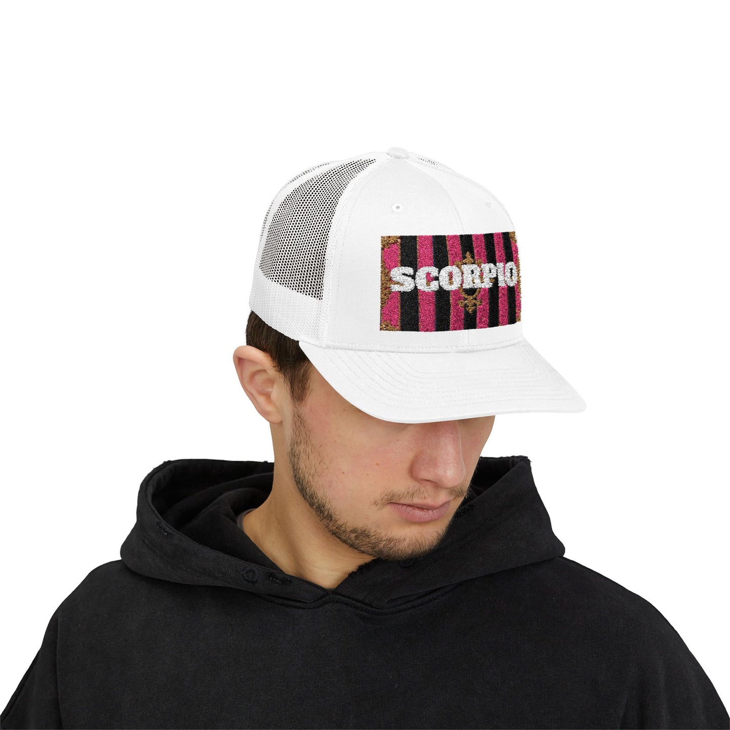 Scorpio Snapback Trucker Cap | Zodiac Hat, Astrology Gift, Trendy Cap for Astrology Lovers, Summer Style, Unique Birthday Gift