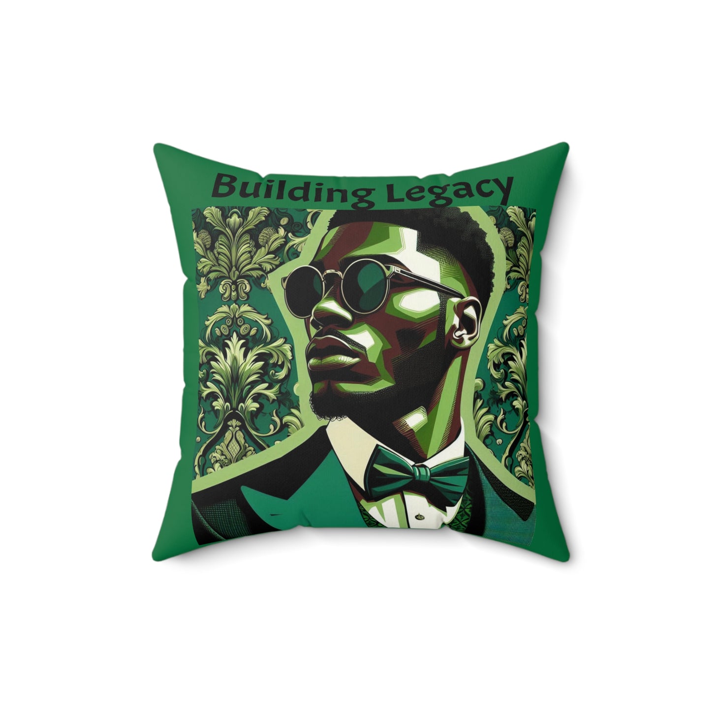 Building Legacy Faux Suede Pillow | Inspirational Home Decor, Modern Accent, Gift for Graduates, Unique Statement Piece