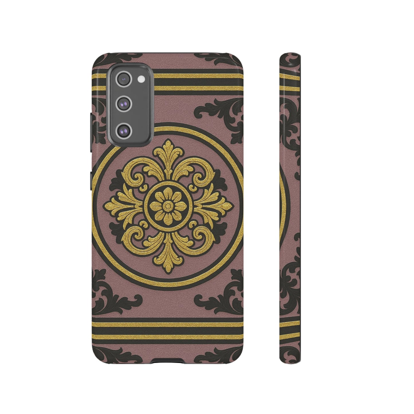 Gilded Mauve With Gold-Black Baroque Tough Cases