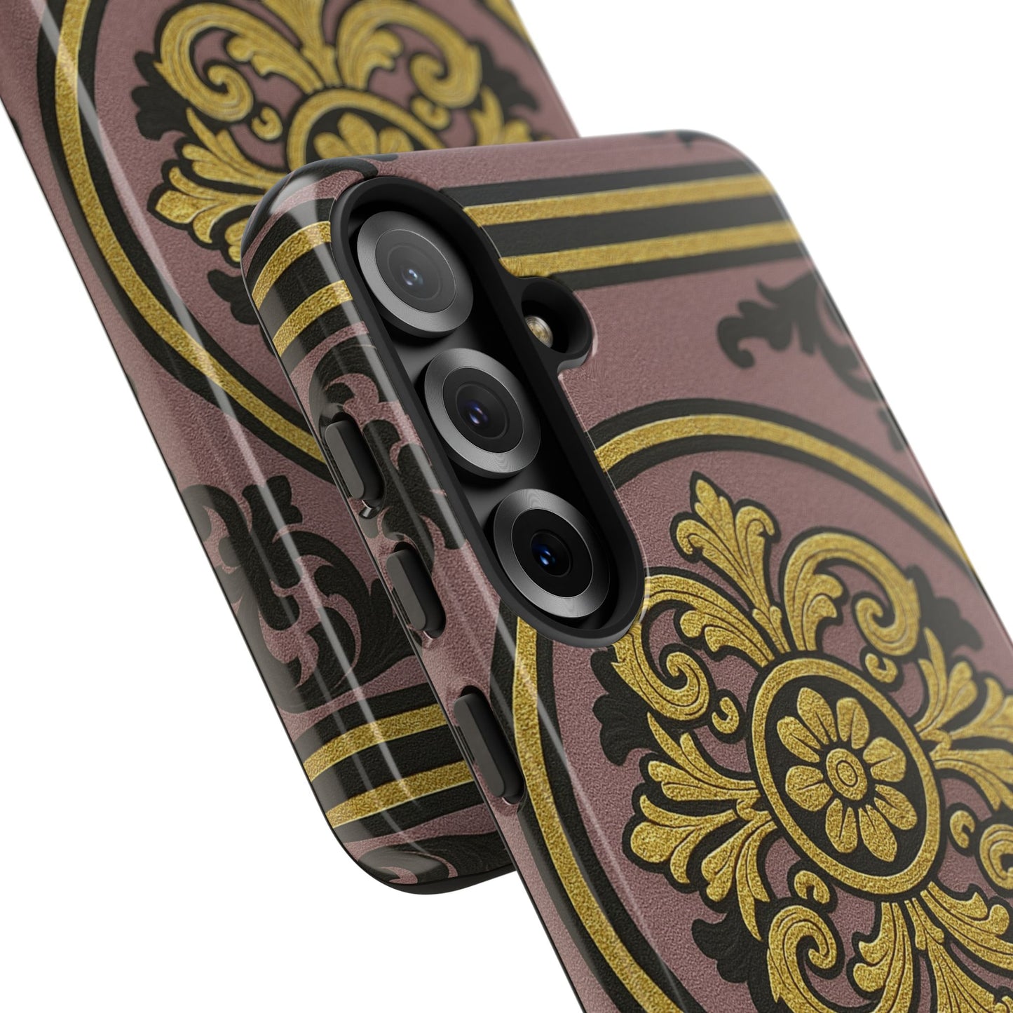 Gilded Mauve With Gold-Black Baroque Tough Cases