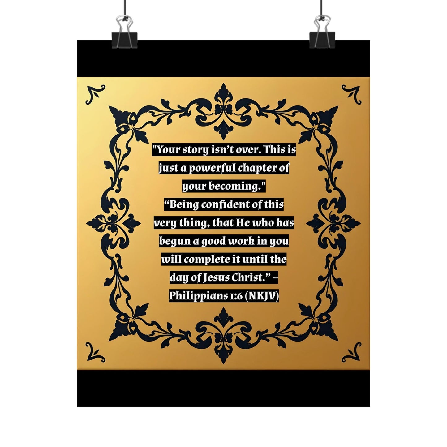Vertical Poster - 'Your story isn't over' Matte