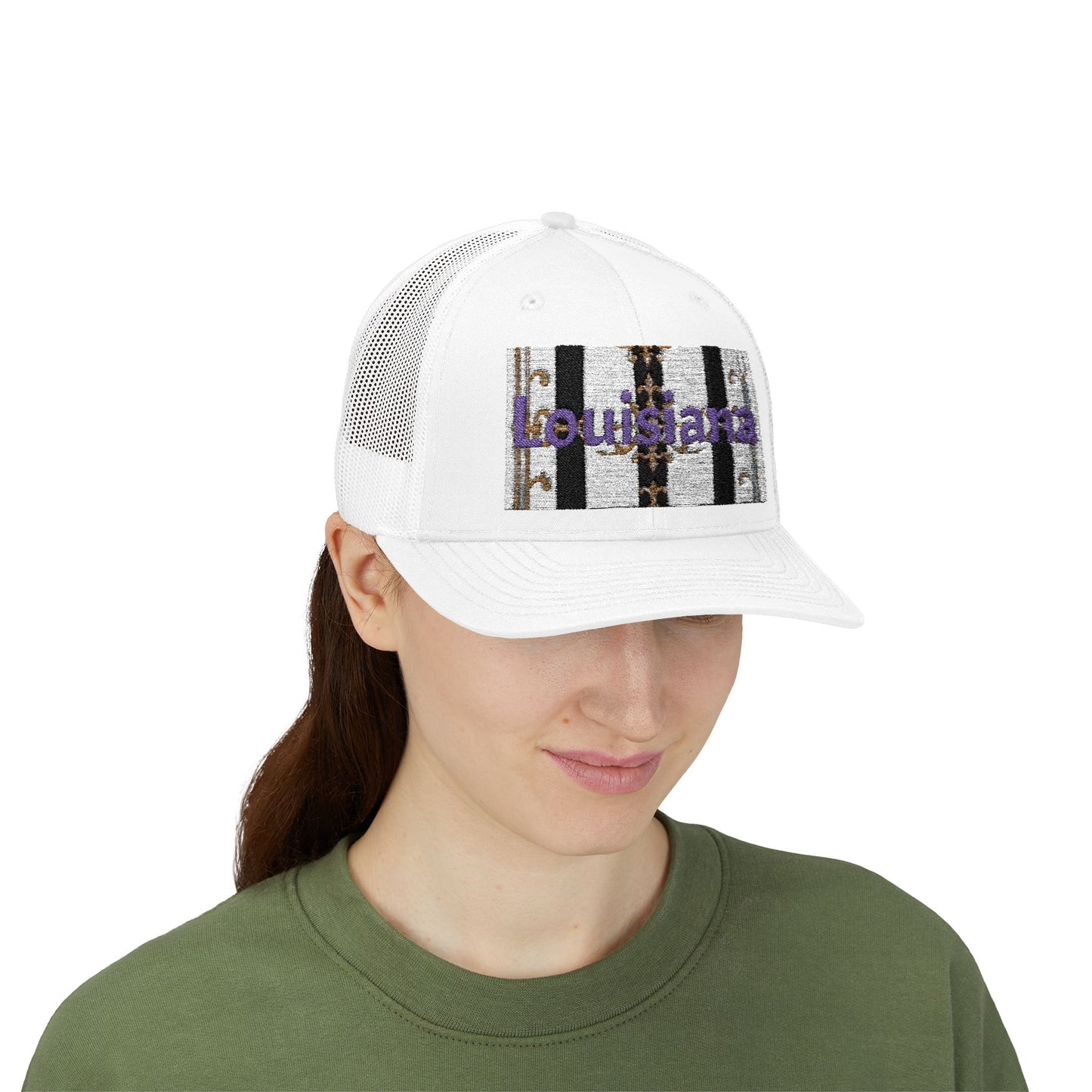 Stylish Louisiana Snapback Trucker Cap for Trendy Outfits, Perfect for Gifts, Outdoor Events, Summer Festivals, Casual Wear