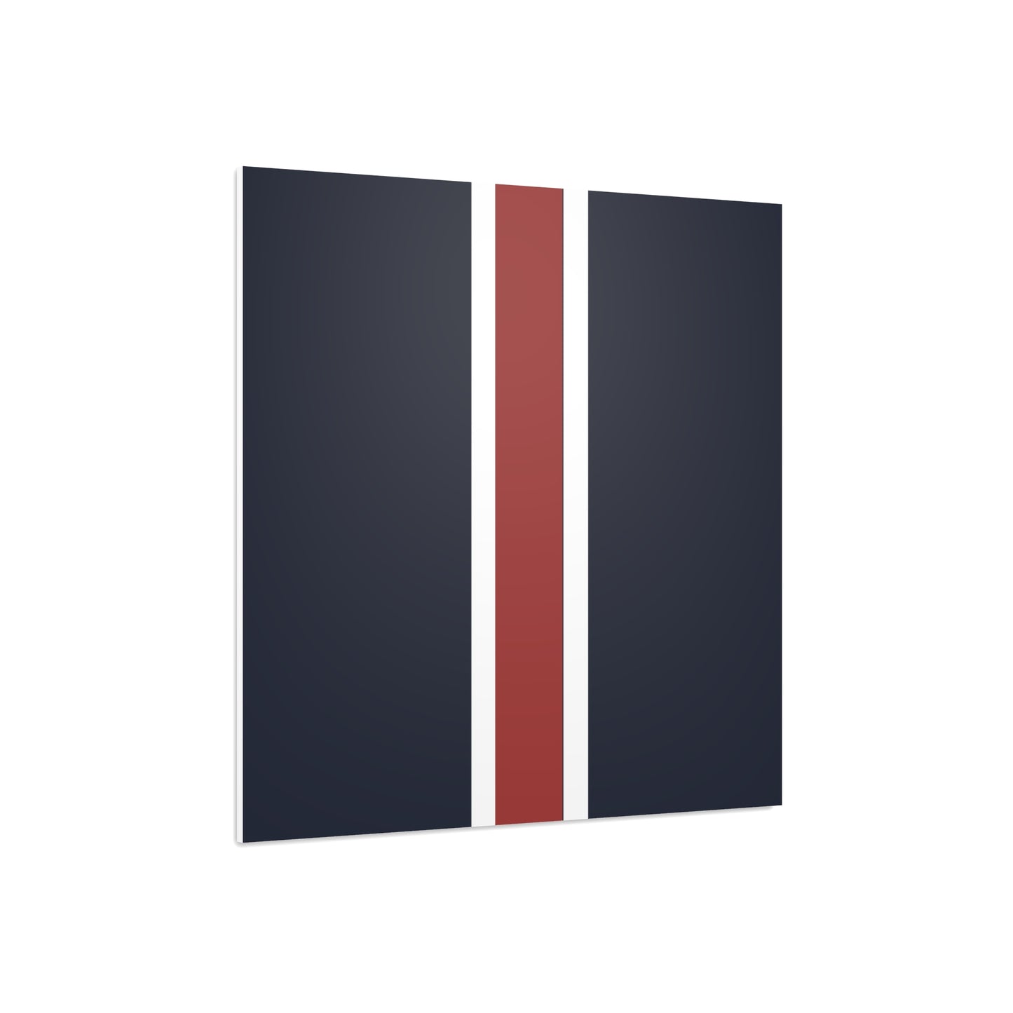 Lunar Midnight & Red-White Striped Stylish Foam Board Decor, Modern Wall Art, Home Office Decoration, Customizable Display Board