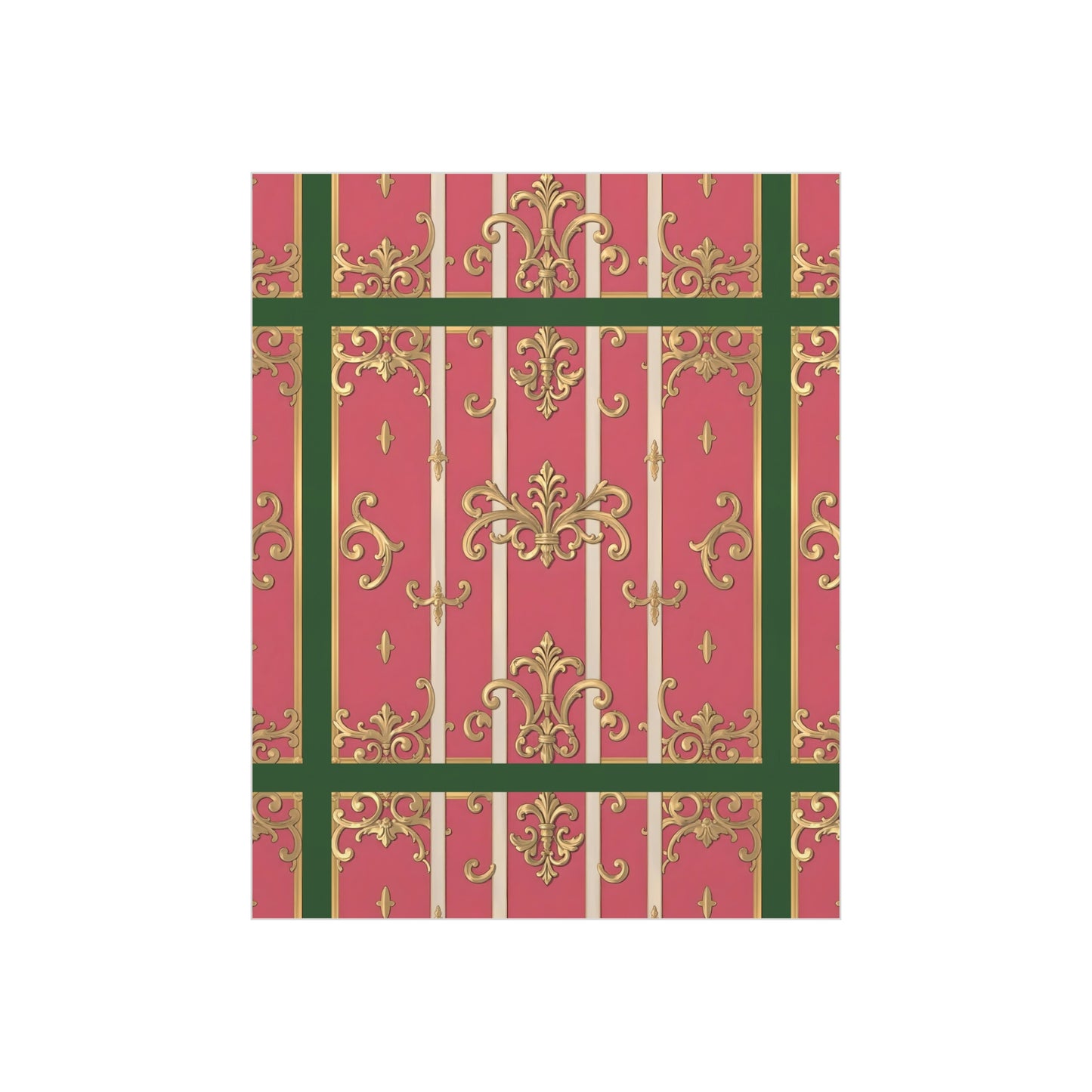 Elegant Green Border Pink & Gold Foam Board Decor - Party Backdrop, Art Display, Home Decor, Event Decoration, Wall Art