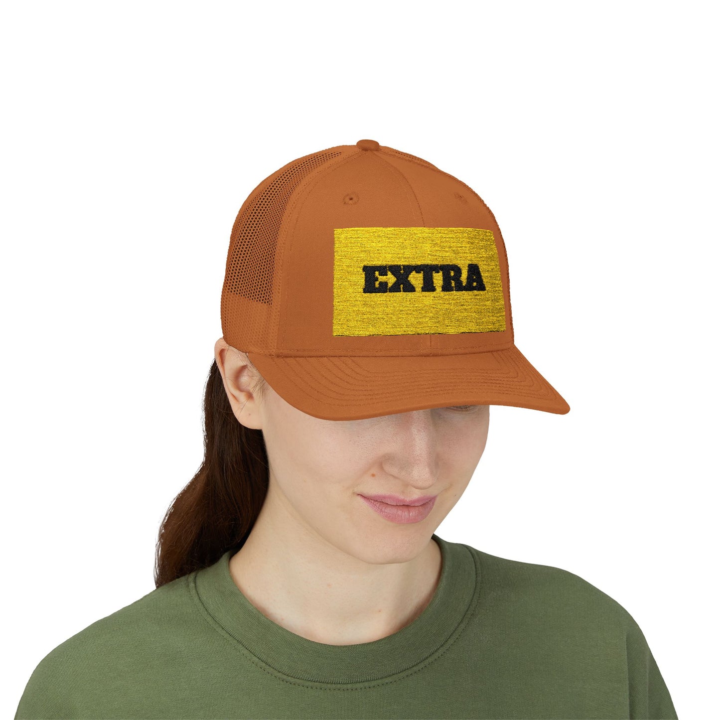 Extra Sparkling Gold Snapback Trucker Cap, Casual Hat, Fashion Accessory, Outdoor Gear, Gift for Him/Her, Party Wear