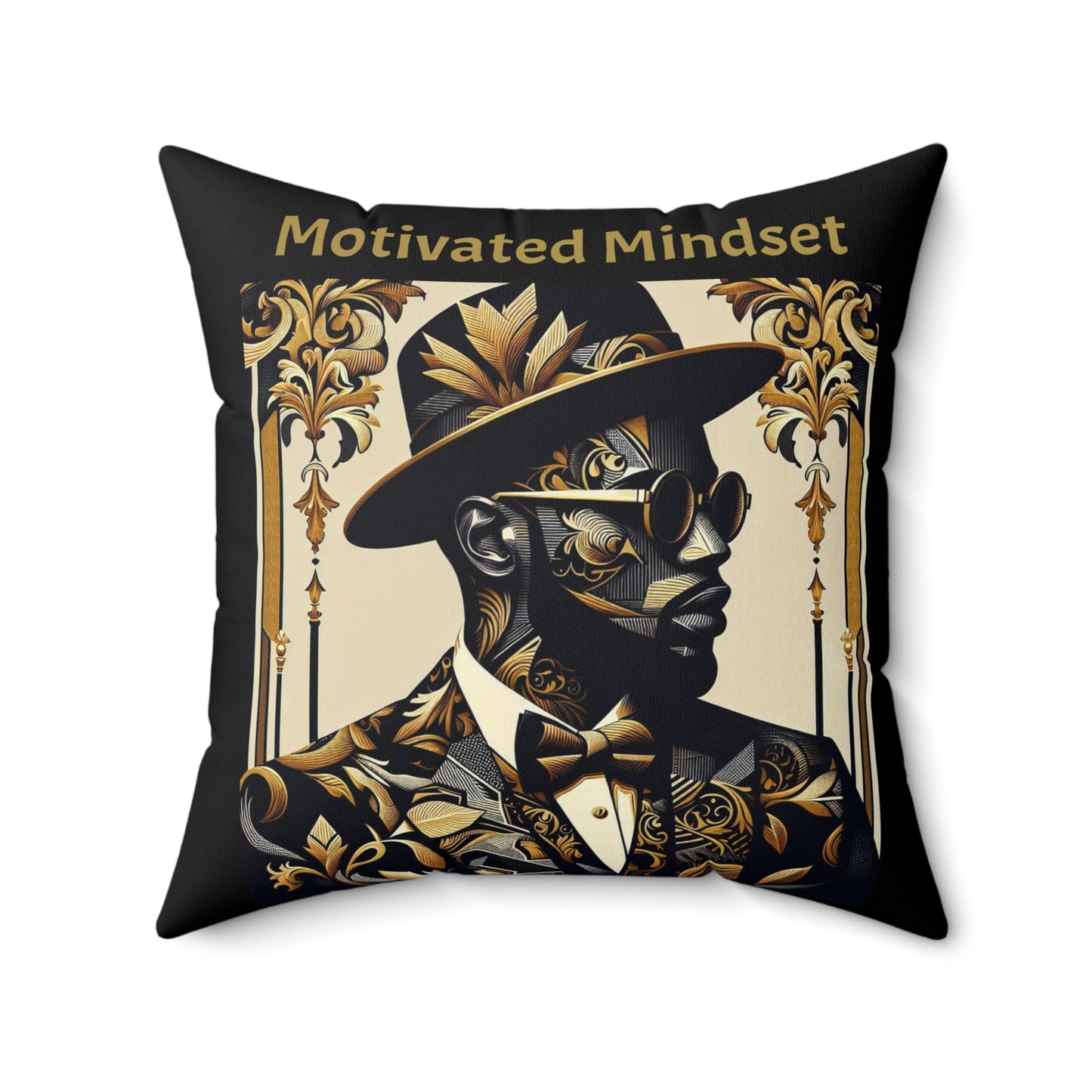 Motivated Mindset Decorative Pillow, Motivational Home Decor, Inspirational Throw Pillow, Gift for Him, Office or Bedroom Accent