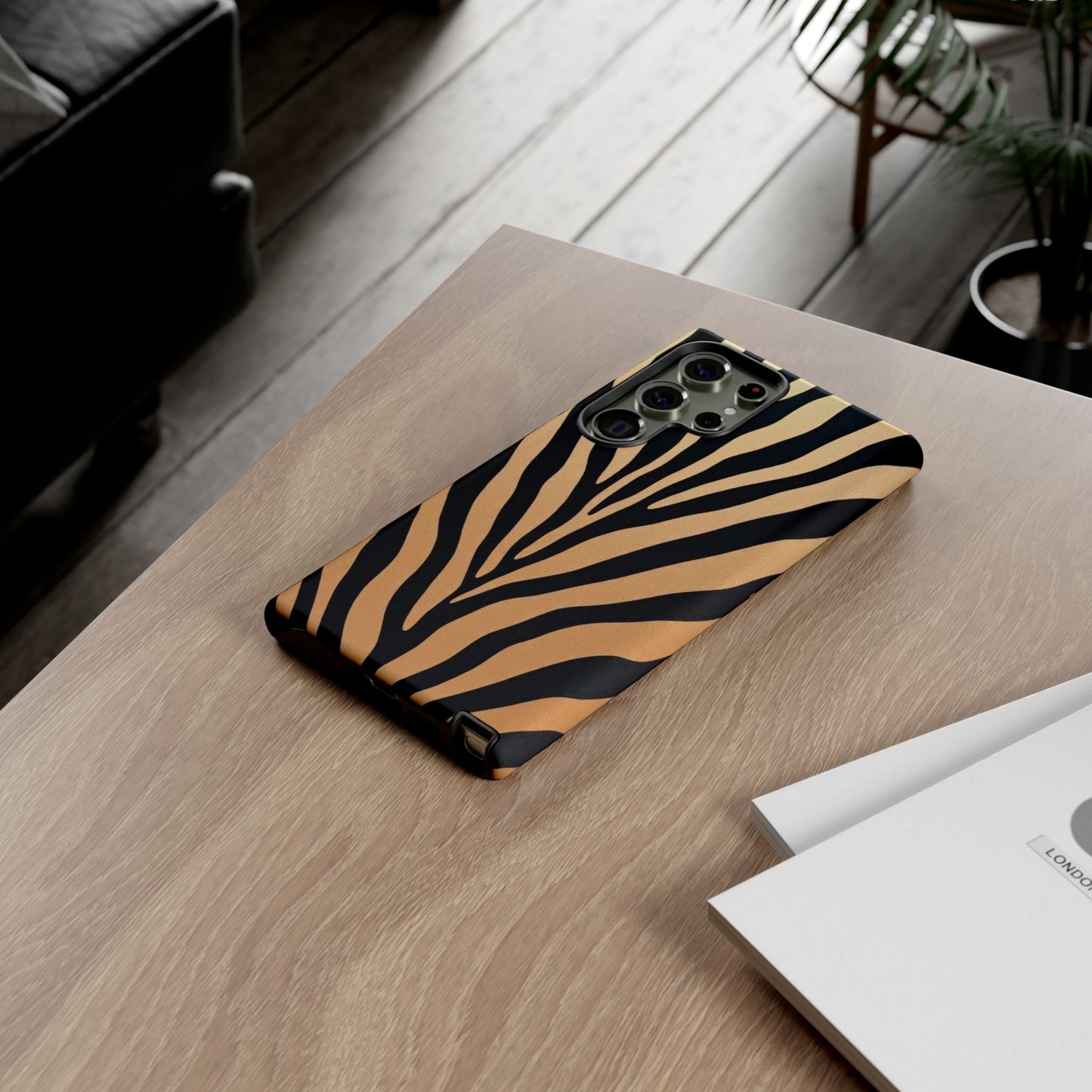 Zebra Print Tough Phone Case