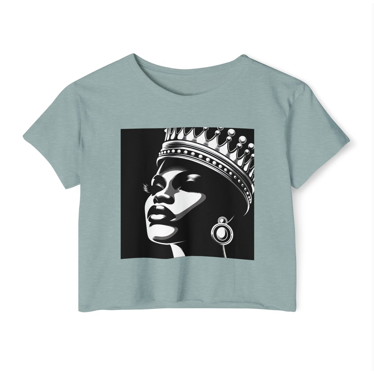 Empowered Queen Festival Crop Top | Boho Chic Shirt, Summer Concert Outfit, Music Festival Attire, Women’s Streetwear, Awesome Gift