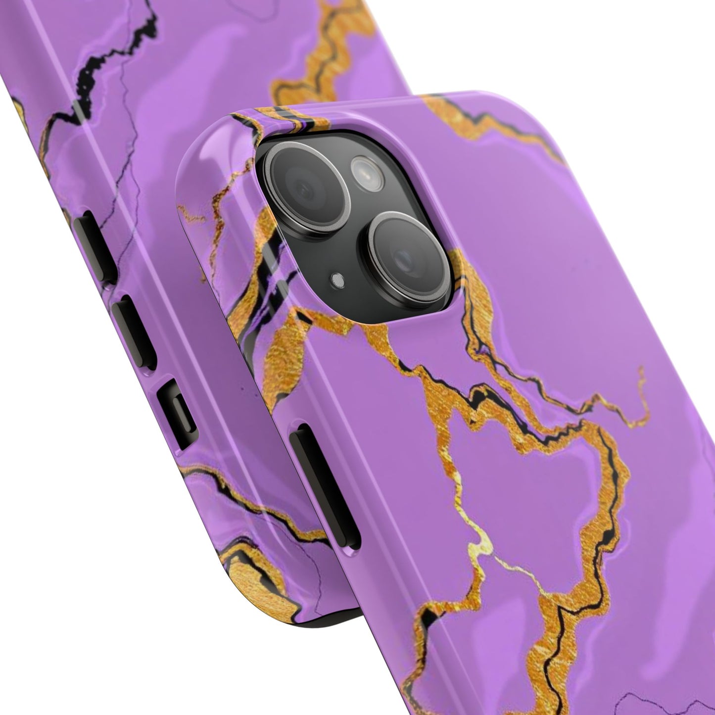 Stylish Tough Phone Cases with Purple Marble Design, Protective Phone Cases, Trendy Phone Accessories, Gift for Her, Unique Phone Cover