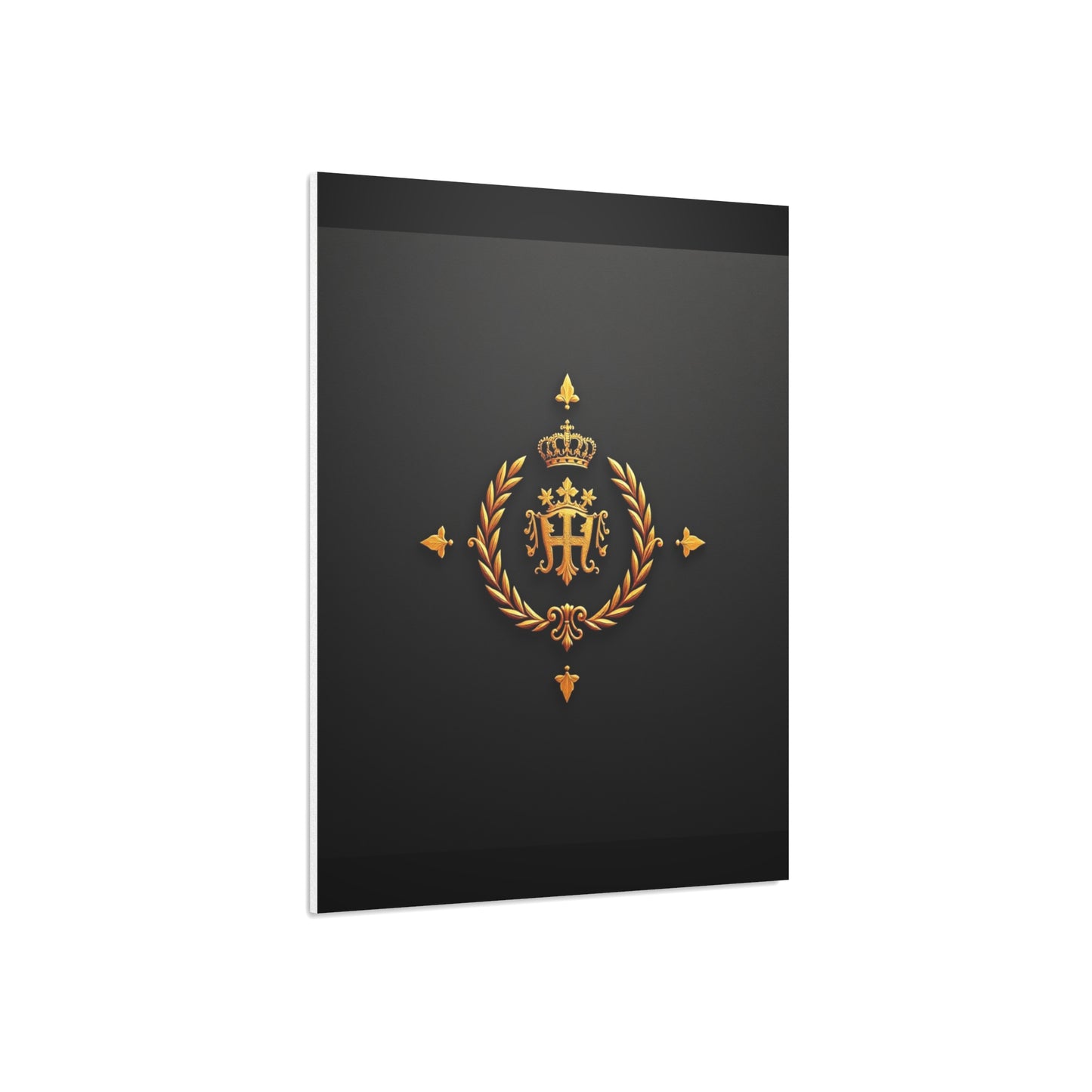 Elegant Foam Board Wall Art, Luxury Home Decor, Royal Crest Display, Office Decoration, Unique Gift Idea, Modern Wall Decor - Gold Crest