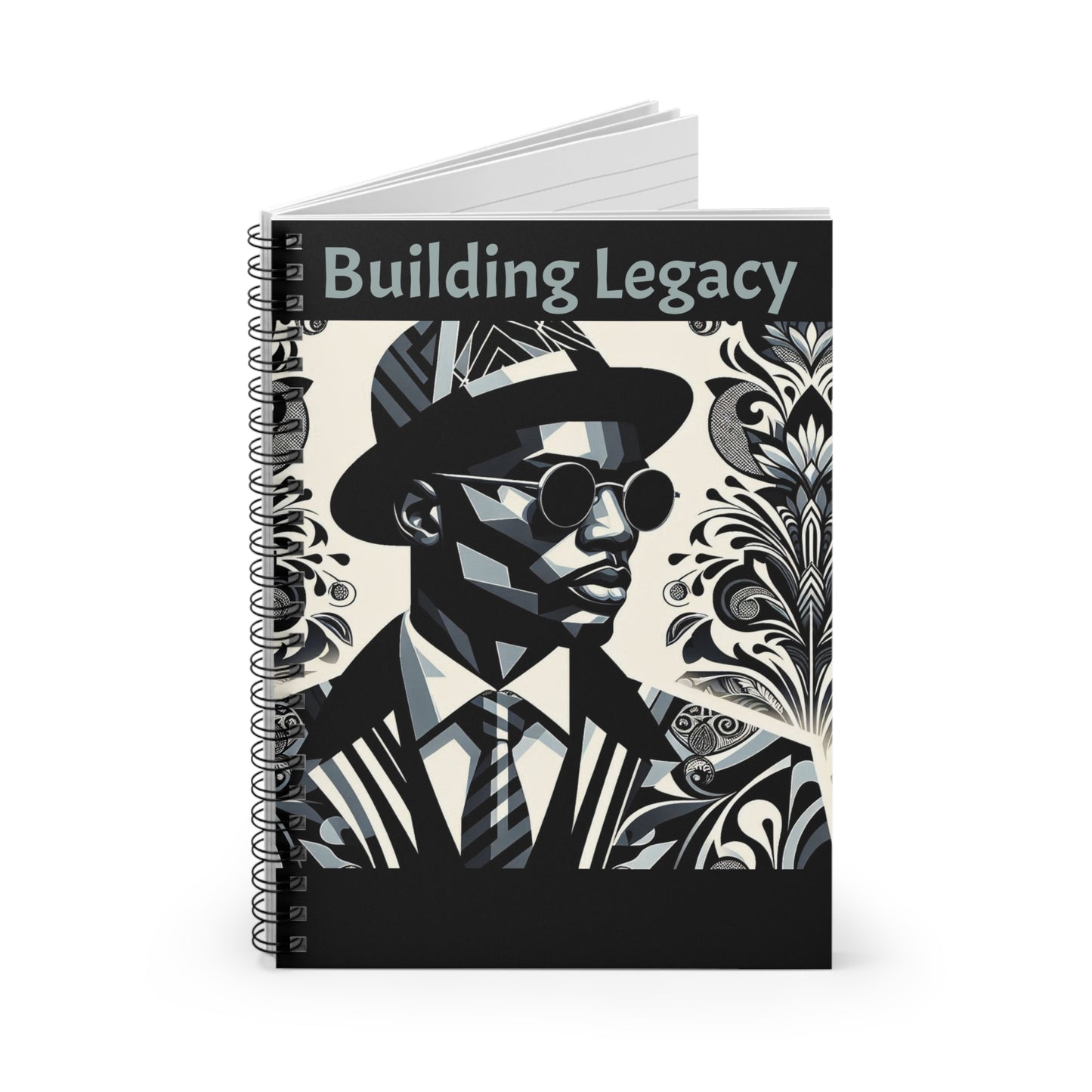 Stylish Spiral Notebook - Building Legacy, Motivational Journal, Gift for Entrepreneurs, Creative Writing, School Supplies, Desk Accessories