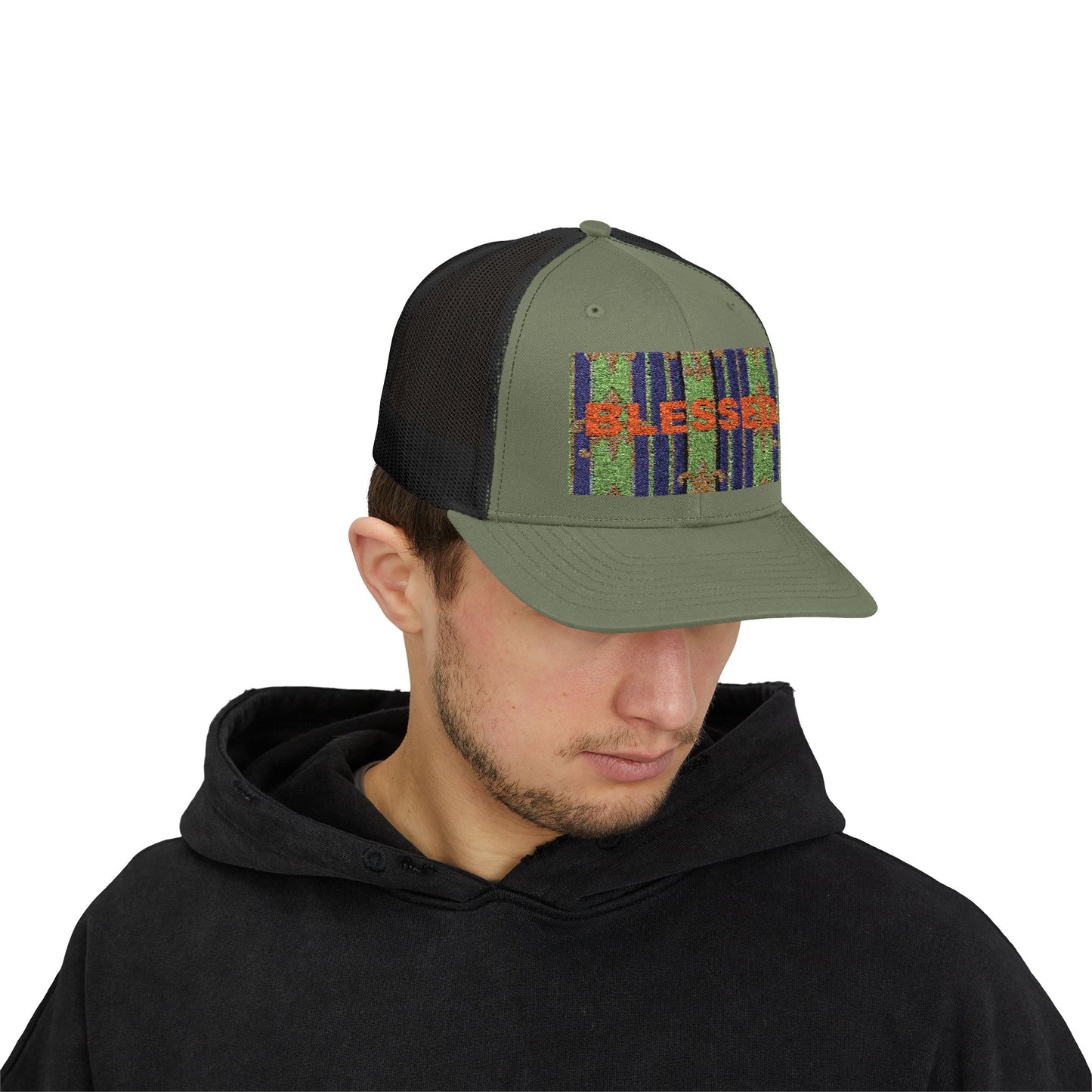 Blessed Snapback Trucker Cap, Casual Hat, Faith Gift, Outdoor Cap, Stylish Accessory, Everyday Wear