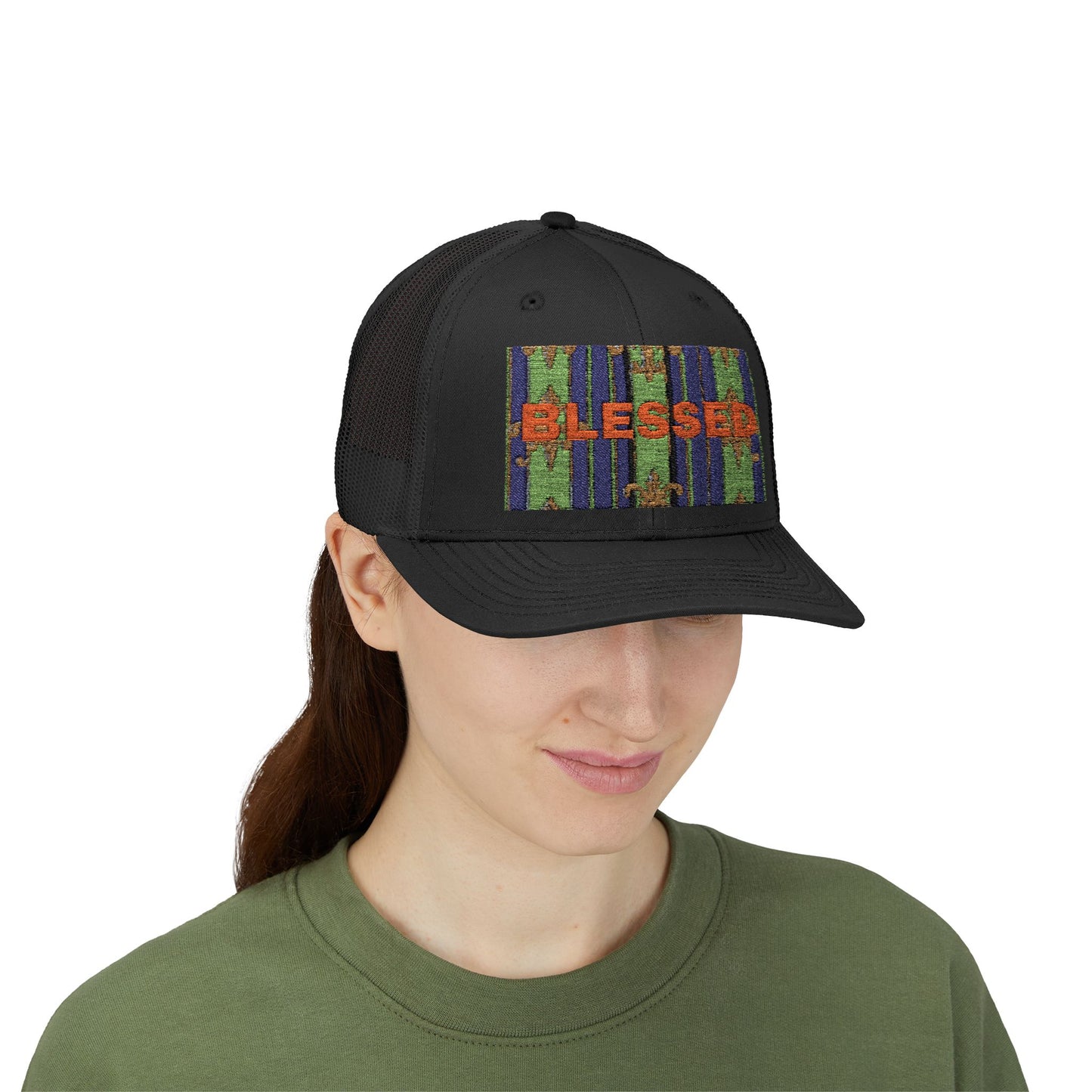 Blessed Snapback Trucker Cap, Casual Hat, Faith Gift, Outdoor Cap, Stylish Accessory, Everyday Wear