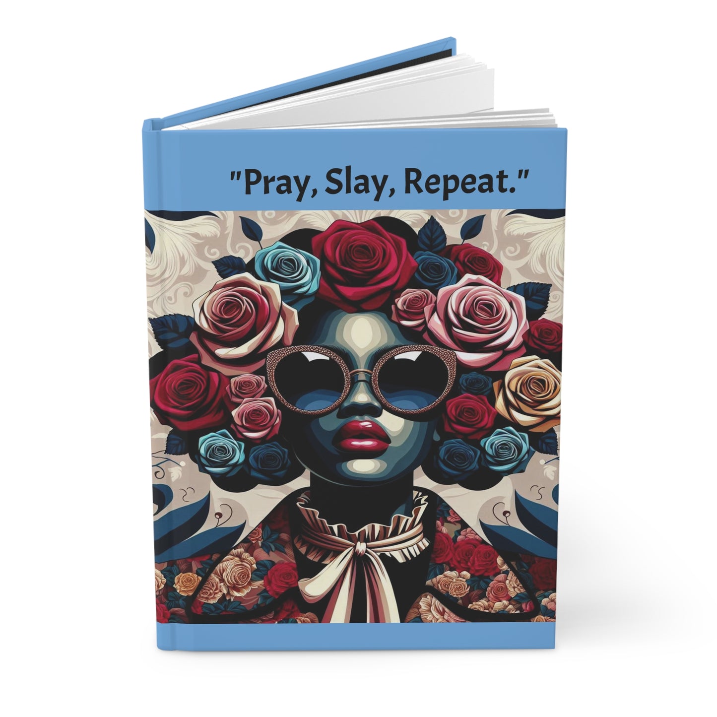 Inspirational Hardcover Journal - "Pray, Slay, Repeat" - Creative Writing & Self-Reflection