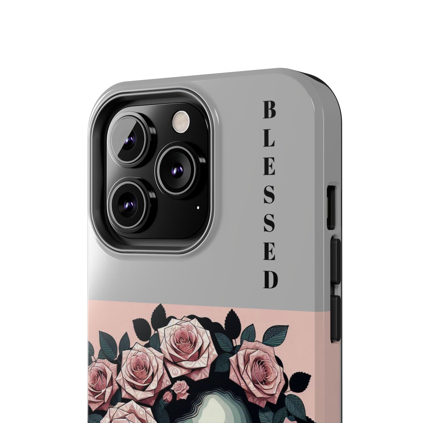 Blessed Floral Tough Phone Cases | Unique Gift for Her, Gift for Mom, Stylish Protection, Birthday Present, Black Girl Art