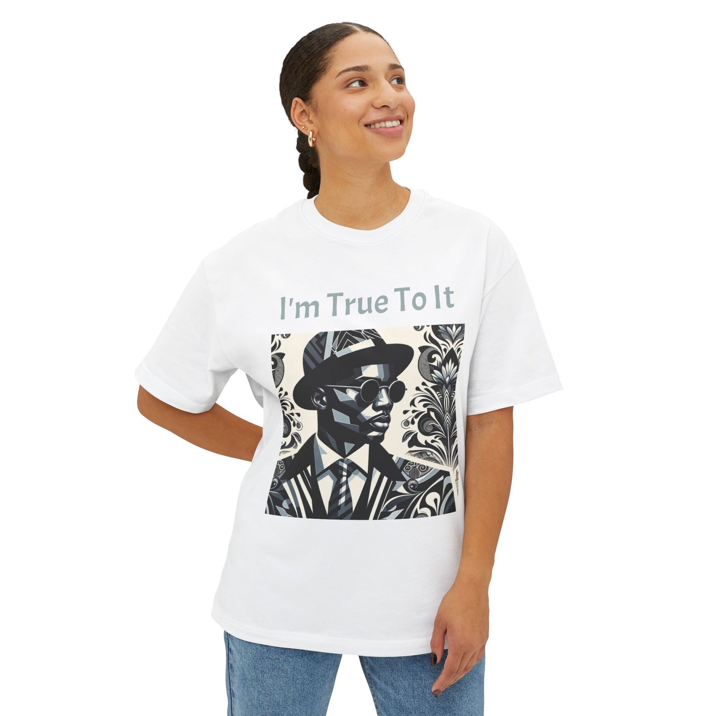 Stylish Oversized Tee, Graphic Tee, Casual Summer Tee, Urban Fashion, Vintage-Inspired T-Shirt - True To It