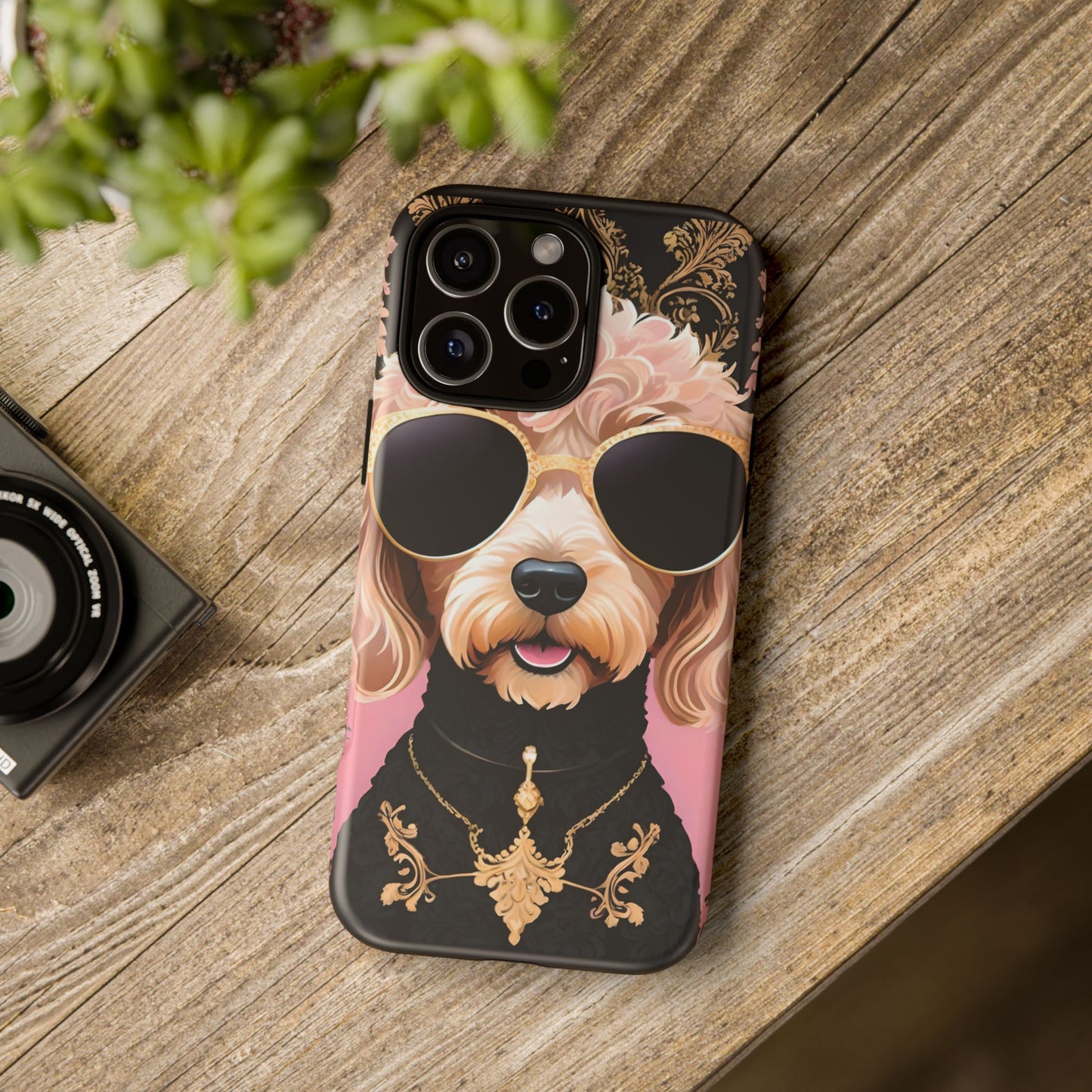 Phone Case - Golden Doodle In Sunglasses Tough Case