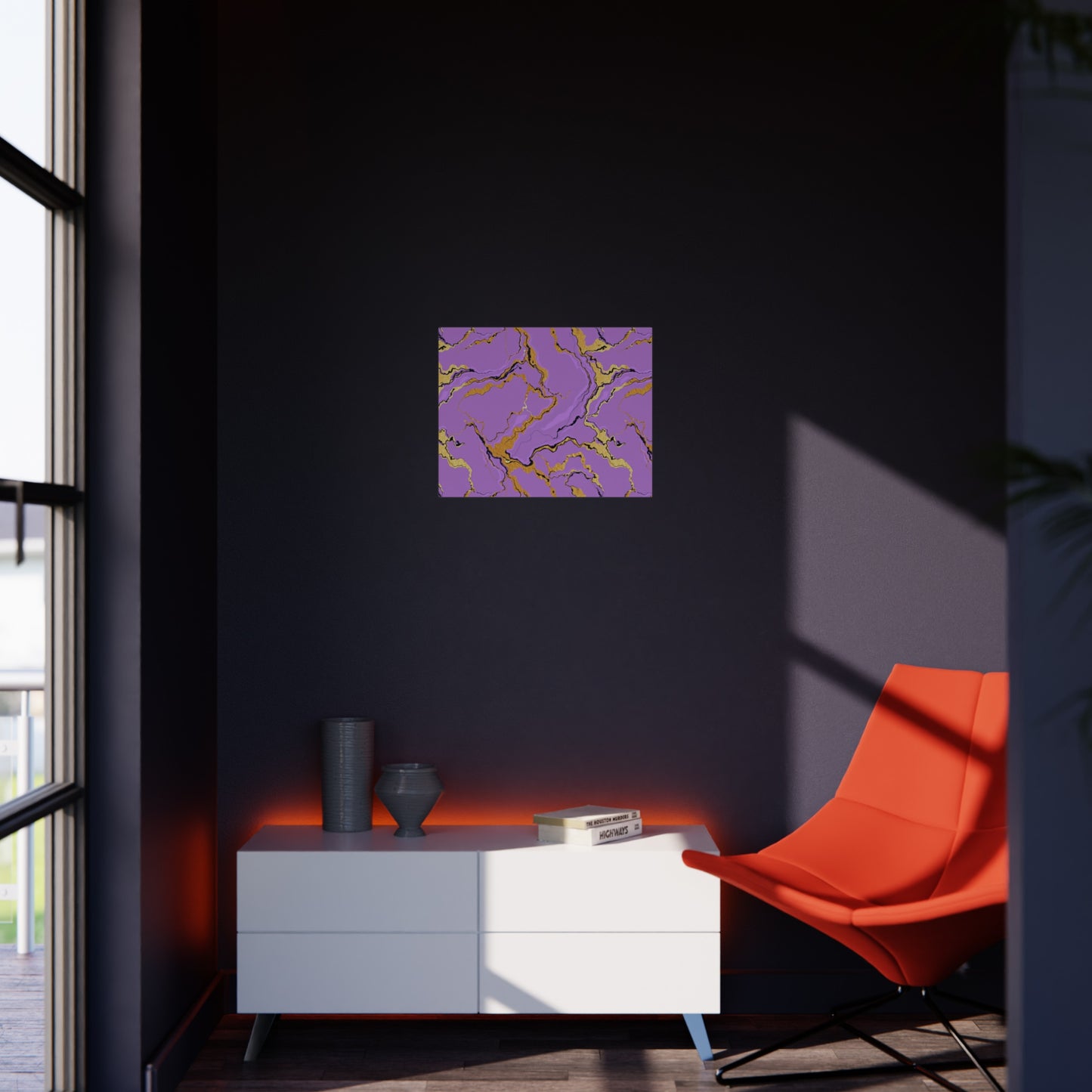 Lavender Marble Foam Board Decor, Stylish Wall Art, Home Office Decor, Unique Gift, Art Display Board