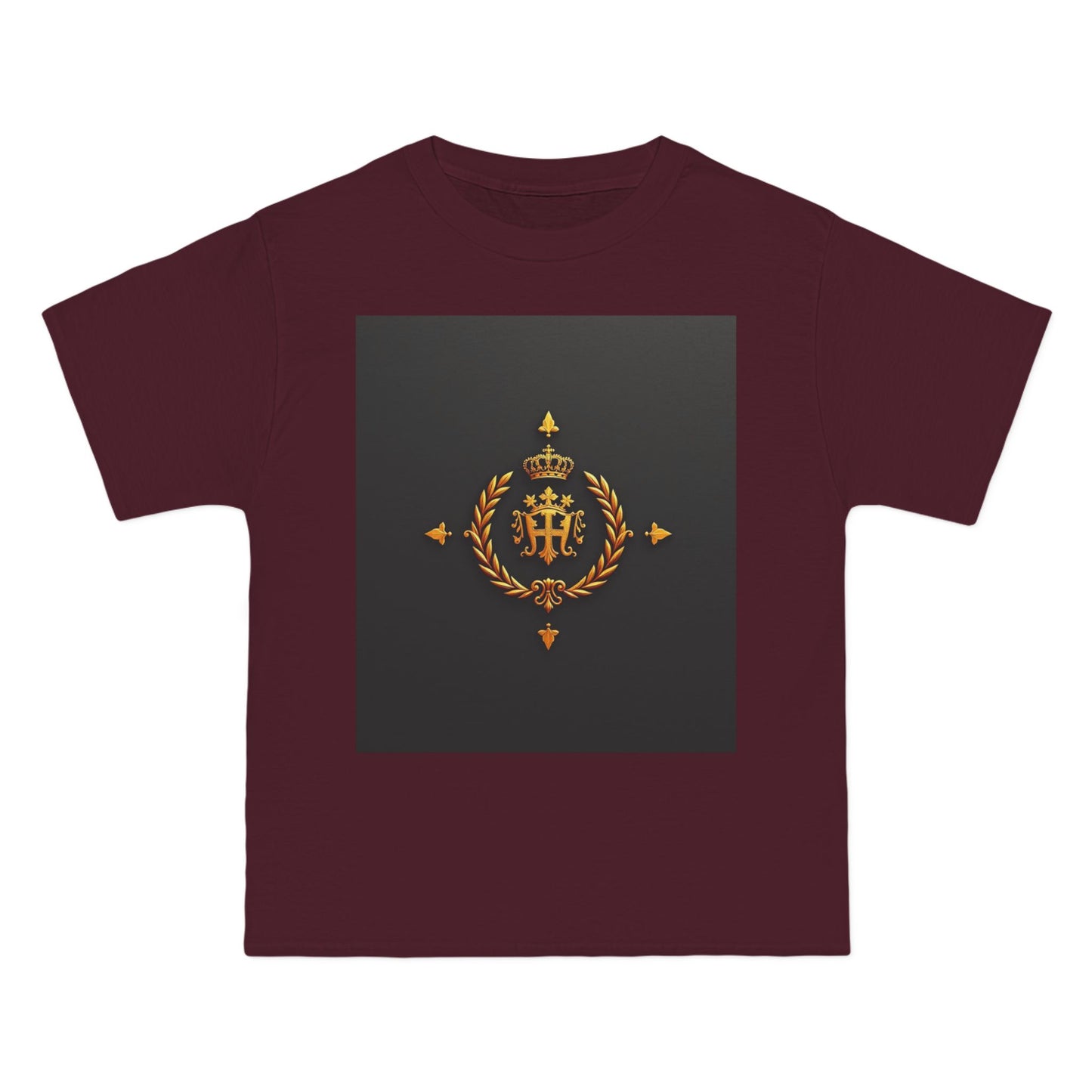 Stylish Gold Emblem T-Shirt, Casual Tee, Unique Gift, Everyday Wear, Graphic Shirt, Fashion Statement - Gold Crest