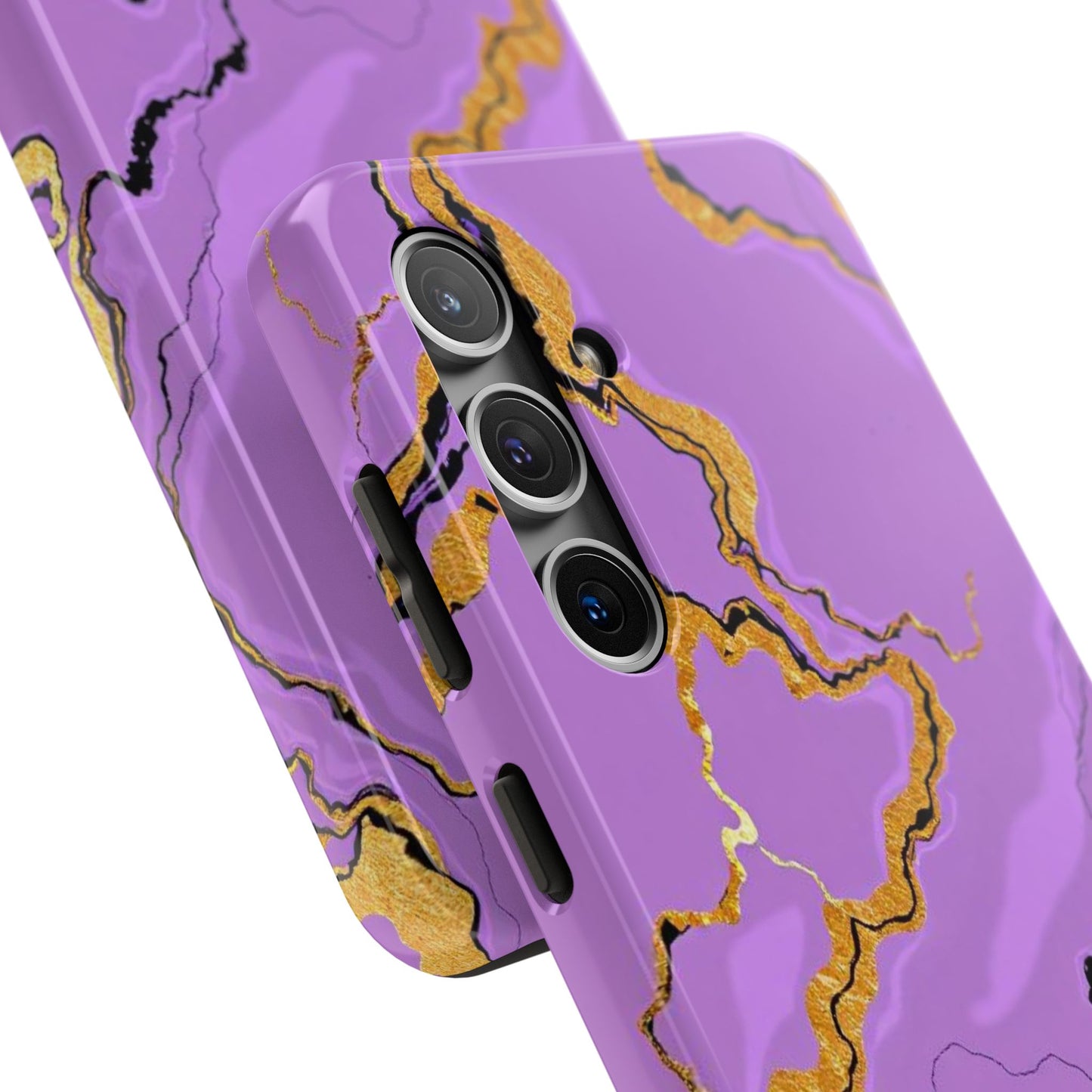 Stylish Tough Phone Cases with Purple Marble Design, Protective Phone Cases, Trendy Phone Accessories, Gift for Her, Unique Phone Cover