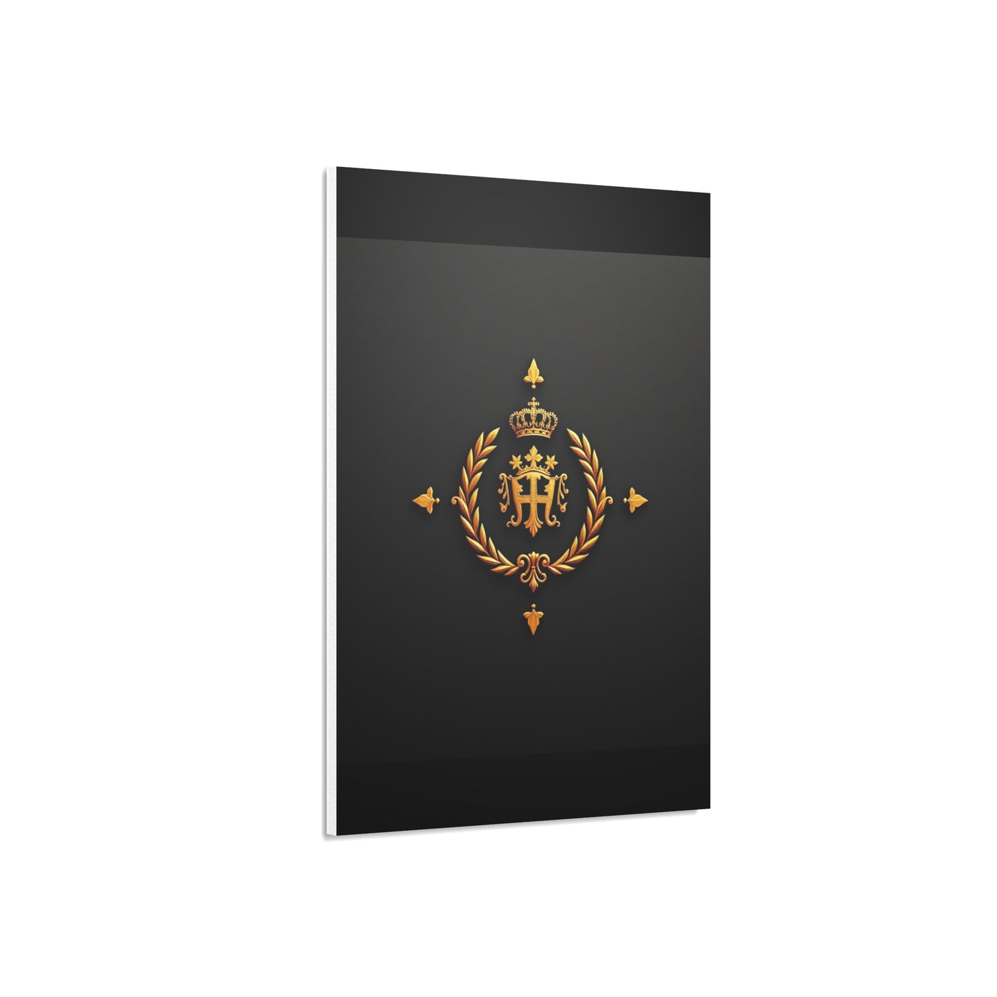 Elegant Foam Board Wall Art, Luxury Home Decor, Royal Crest Display, Office Decoration, Unique Gift Idea, Modern Wall Decor - Gold Crest