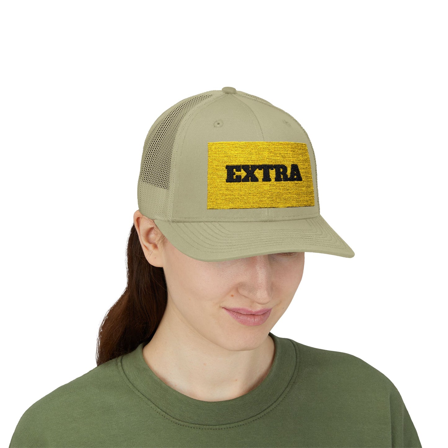 Extra Sparkling Gold Snapback Trucker Cap, Casual Hat, Fashion Accessory, Outdoor Gear, Gift for Him/Her, Party Wear