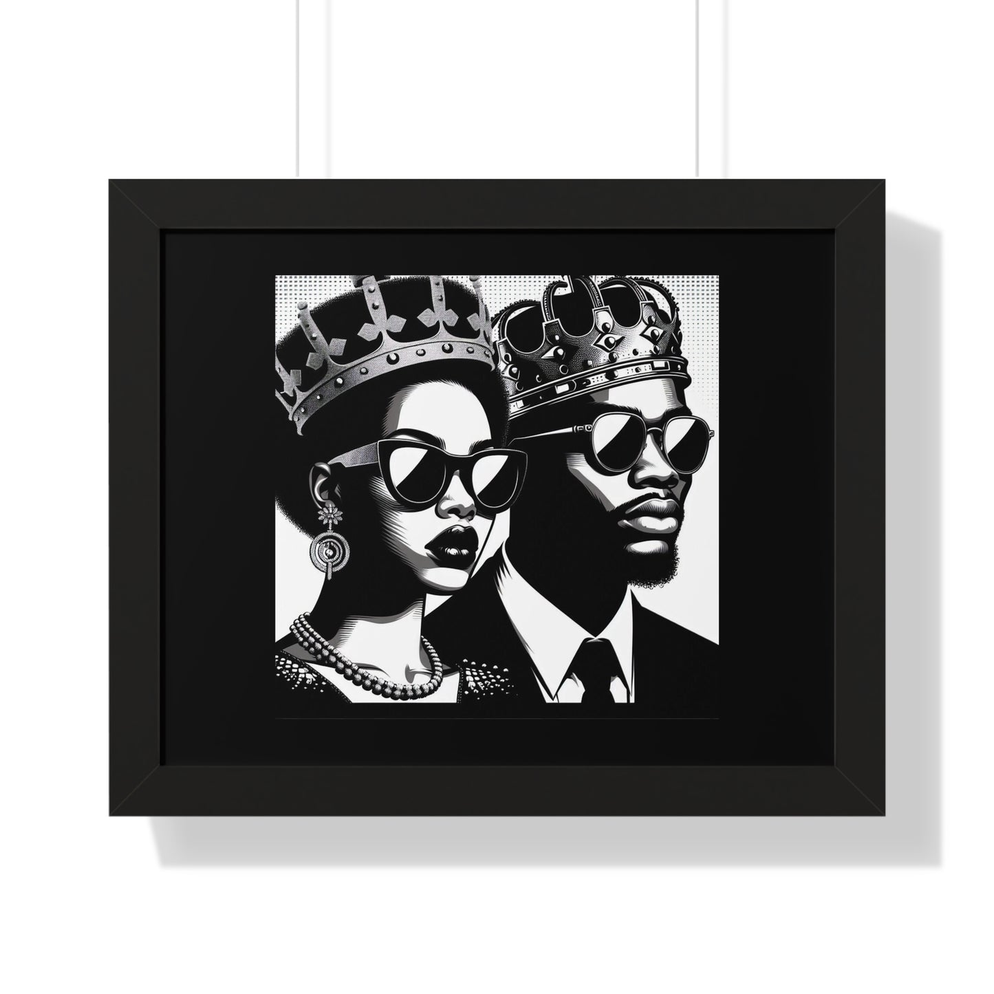 Royalty Framed Poster, Wall Art Decor, Black Culture Art, Modern Home Decor, Unique Gift for Her/Him