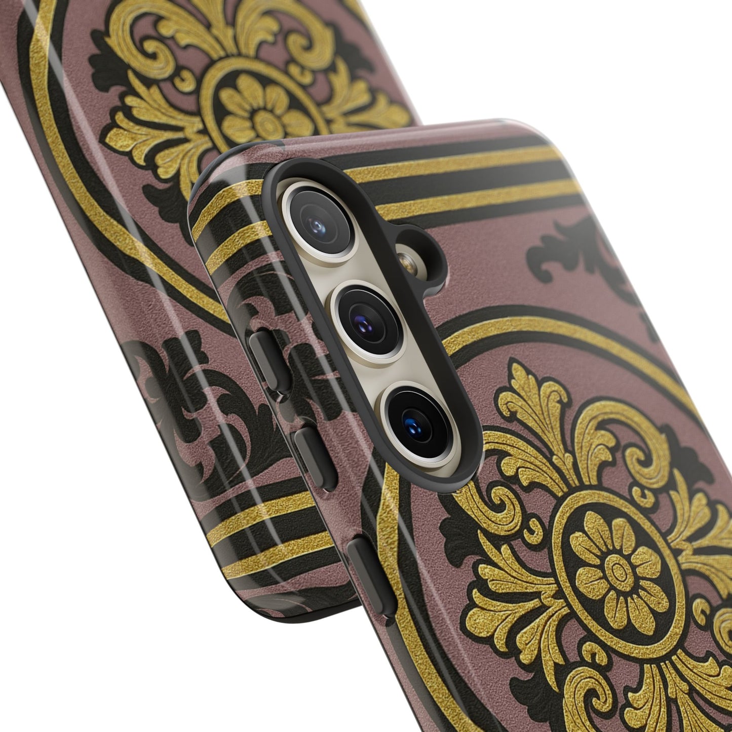 Gilded Mauve With Gold-Black Baroque Tough Cases
