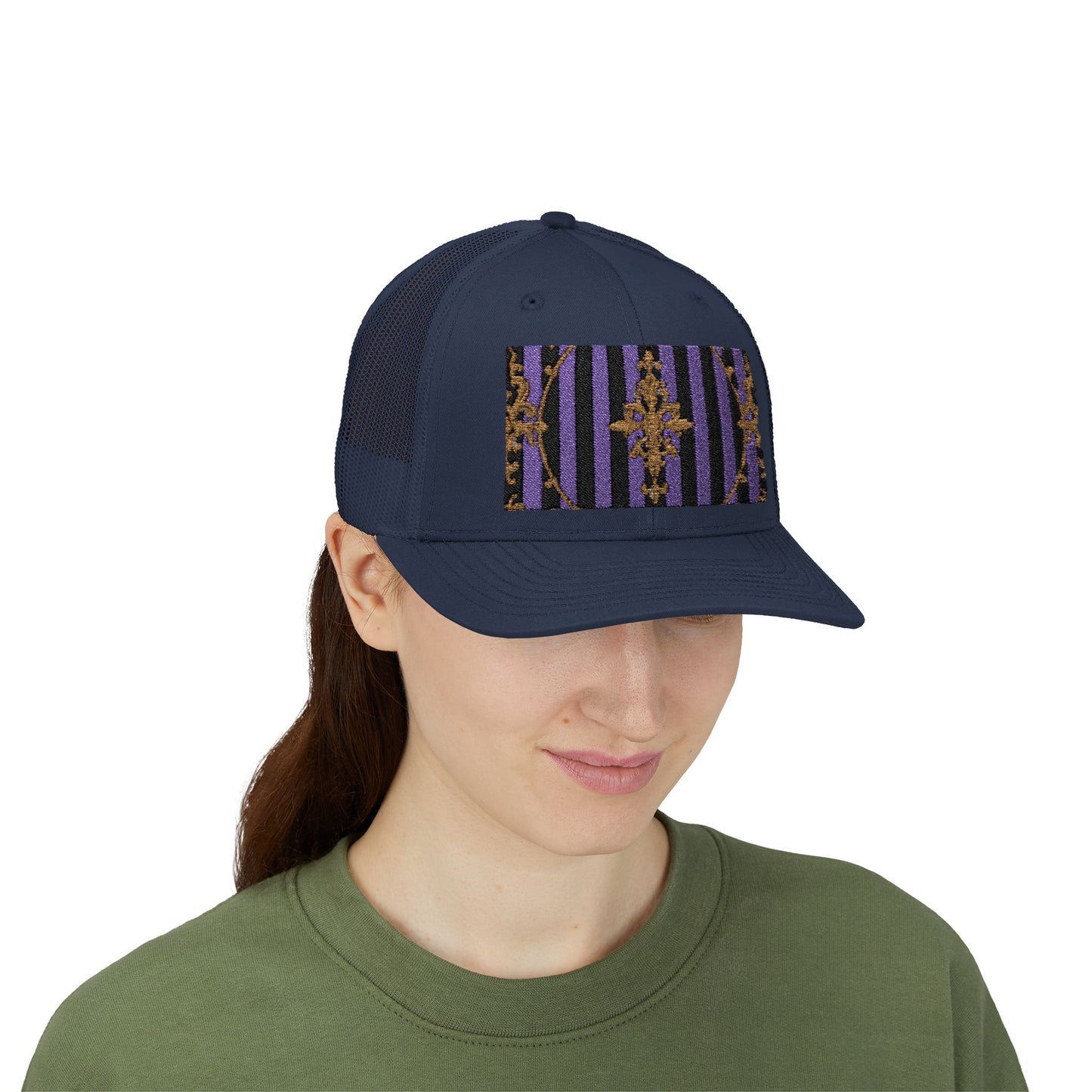Stylish Baroque Vintage-Inspired Snapback Trucker Cap, Hipster Cap, Festival Headwear, Unique Gift for Fashion Lovers