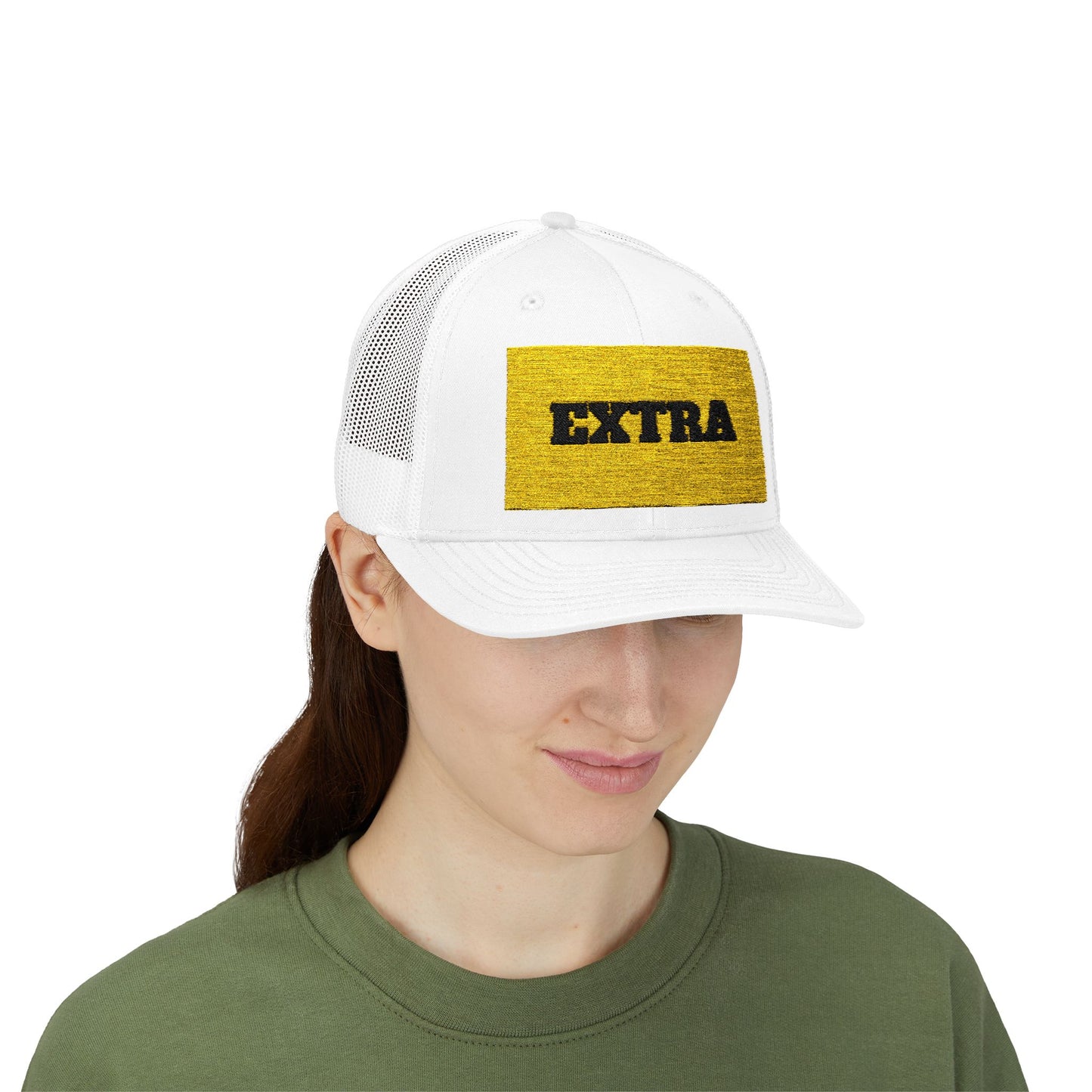 Extra Sparkling Gold Snapback Trucker Cap, Casual Hat, Fashion Accessory, Outdoor Gear, Gift for Him/Her, Party Wear