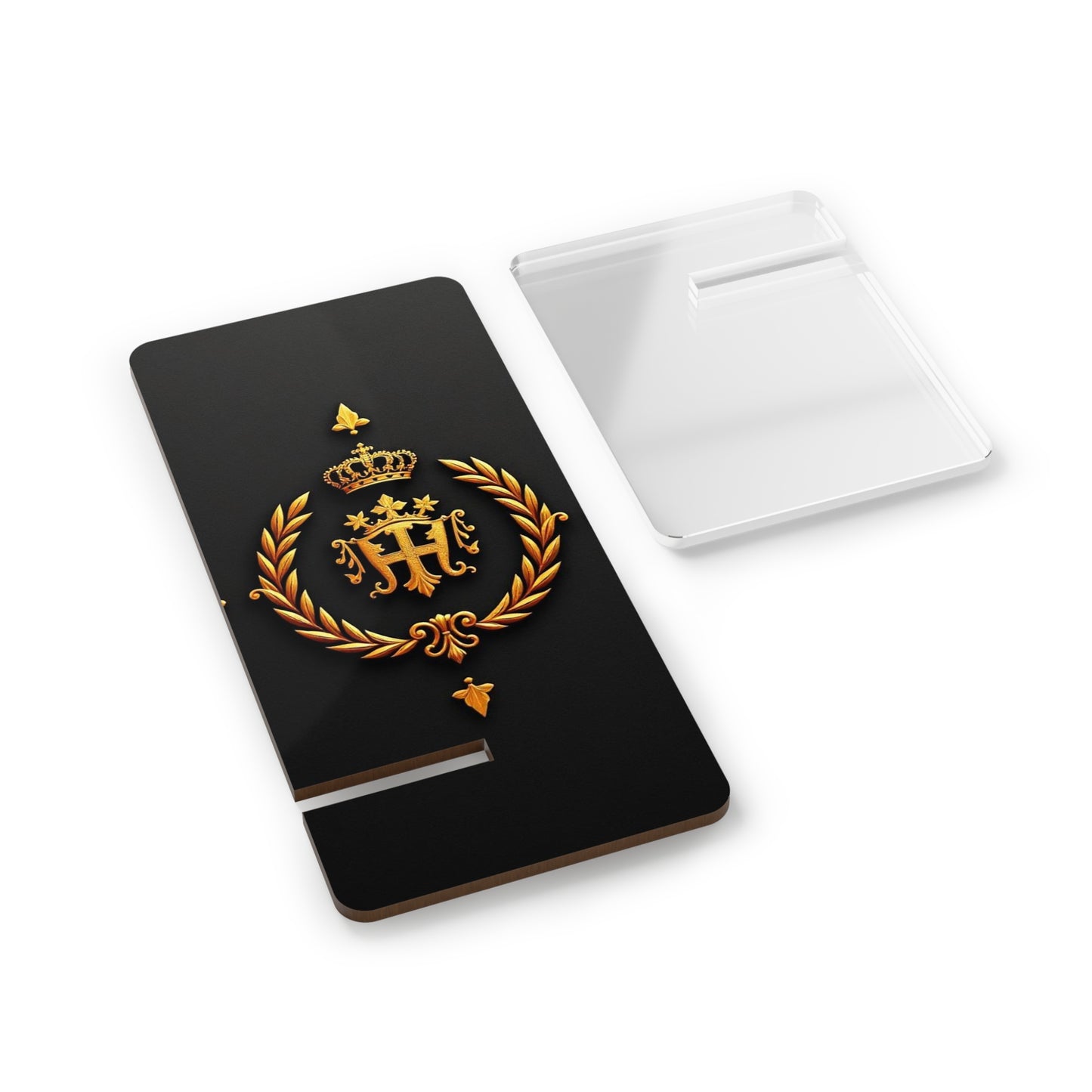 Elegant Smartphone Display Stand - Decorative Phone Holder, Desk Organizer, Home Office Decor, Gift for Tech Lovers - Gold Crest
