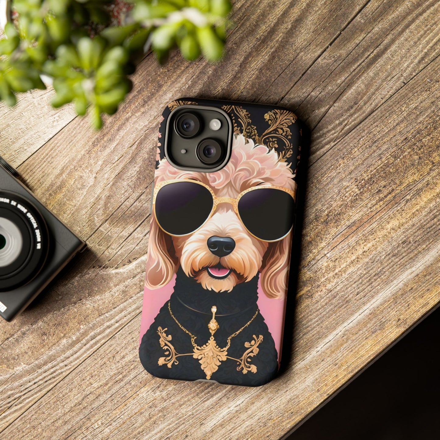 Phone Case - Golden Doodle In Sunglasses Tough Case
