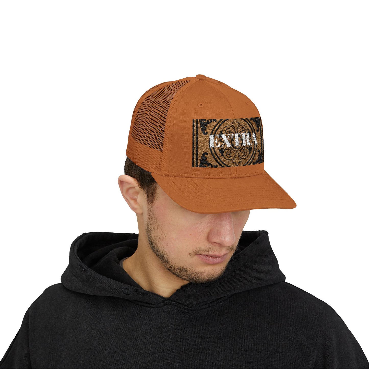 Stylish Extra Baroque Trucker Cap with Vintage Design - Perfect for Casual Outings, Summer Festivals, and Gift Giving, Fashion Hat, Trendy Headwear
