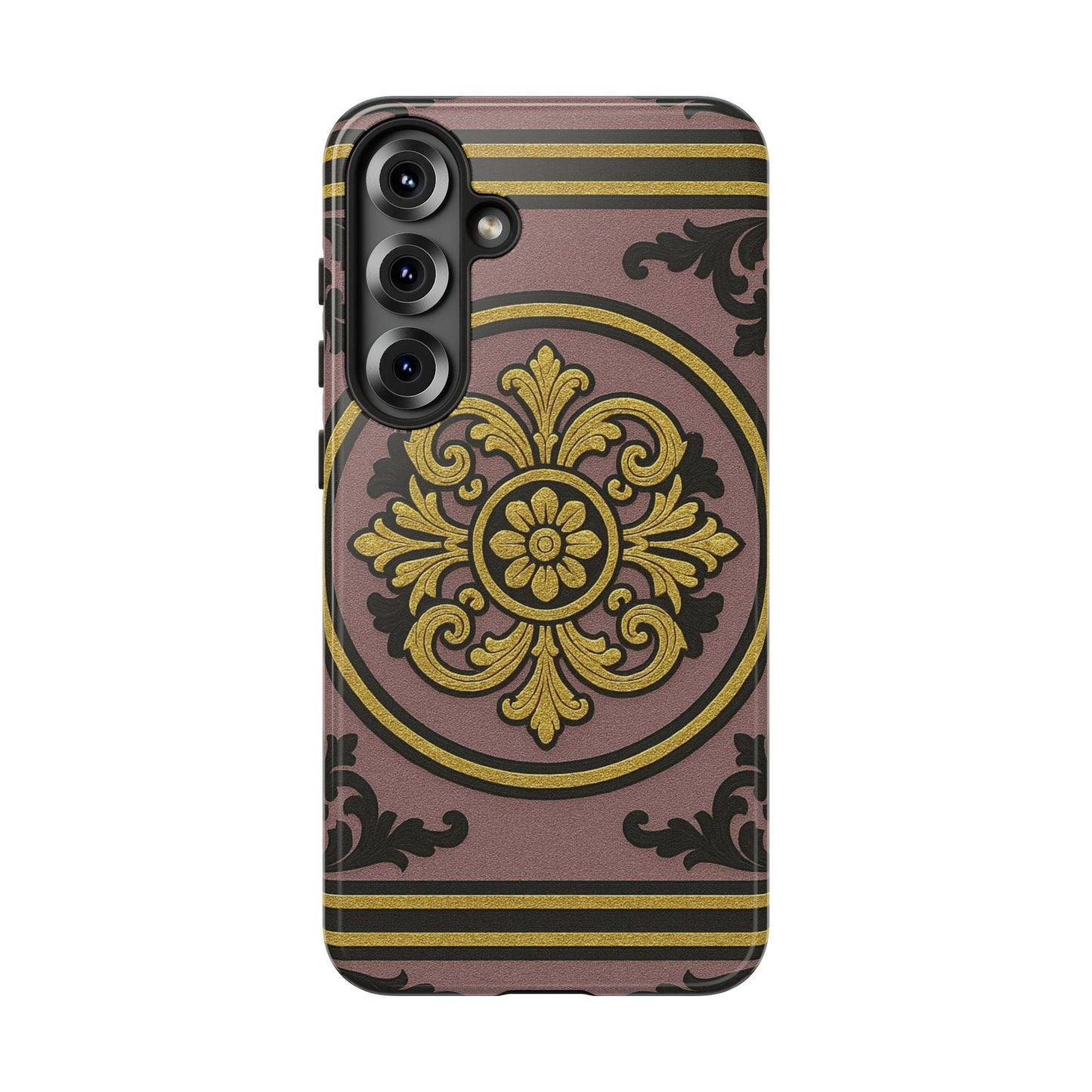 Gilded Mauve With Gold-Black Baroque Tough Cases