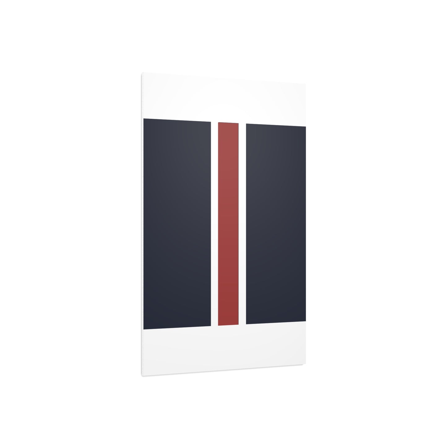 Lunar Midnight & Red-White Striped Stylish Foam Board Decor, Modern Wall Art, Home Office Decoration, Customizable Display Board
