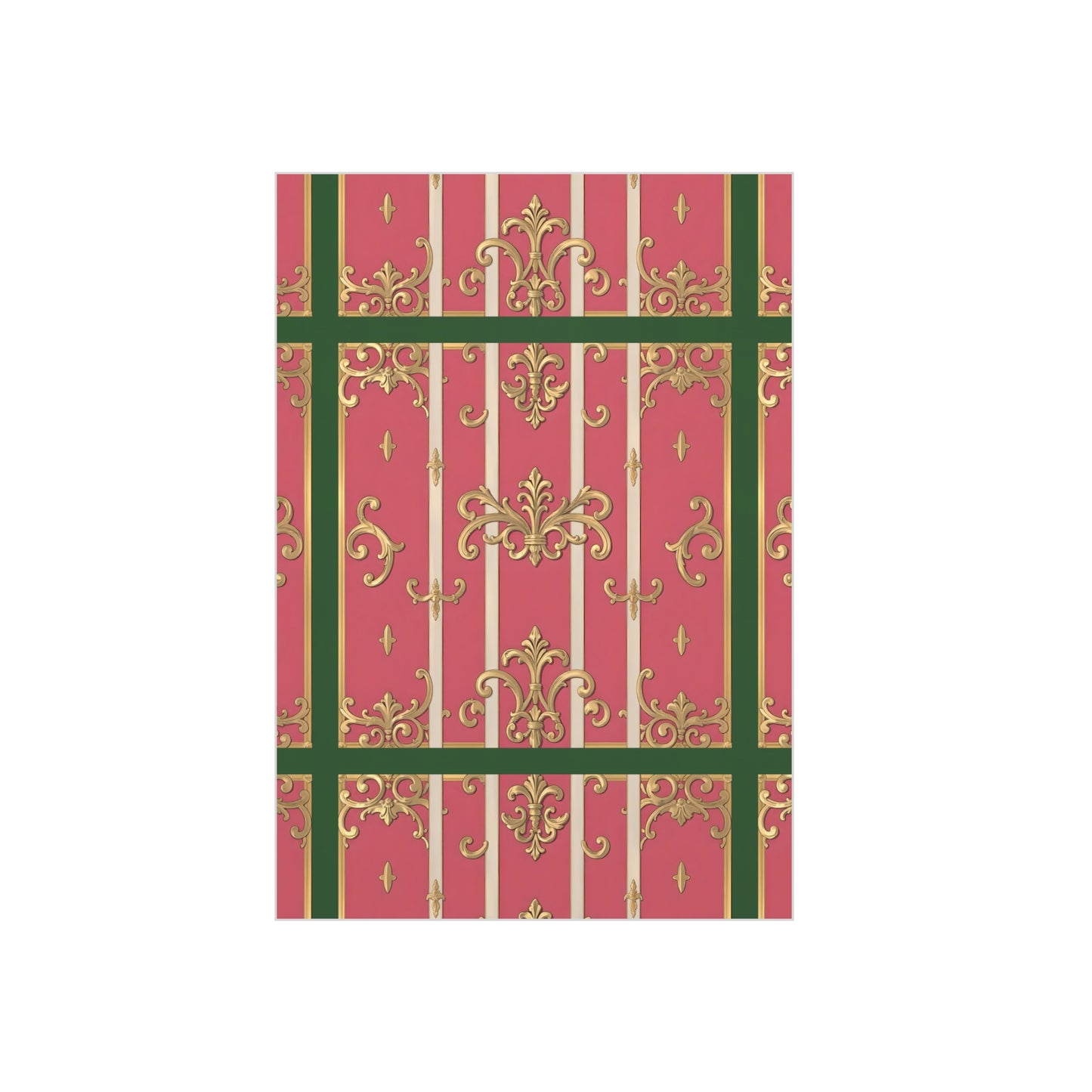 Elegant Green Border Pink & Gold Foam Board Decor - Party Backdrop, Art Display, Home Decor, Event Decoration, Wall Art